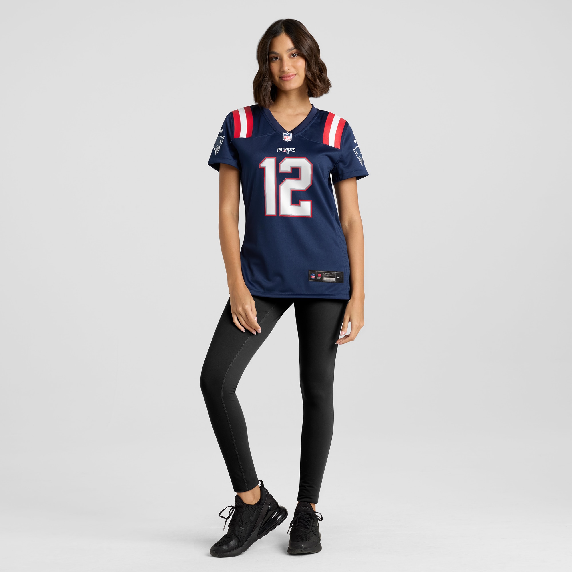 Women's New England Patriots Tom Brady Navy Retired Game Jersey JS8576 nicesnker - Image 4