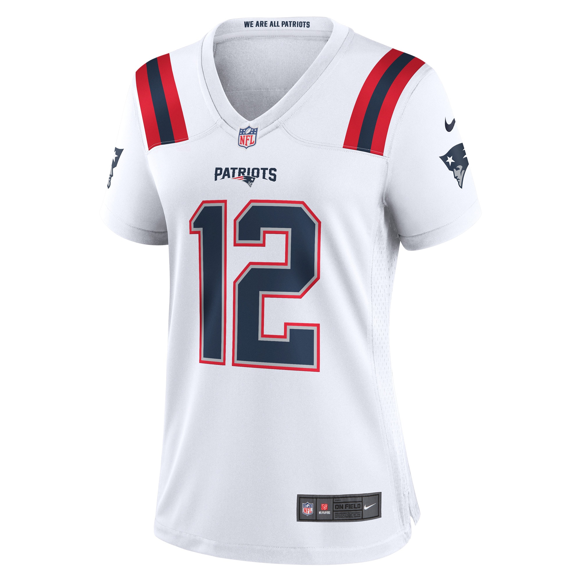 Women's New England Patriots Tom Brady White Retired Game Jersey JS9027 nicesnker - Image 2