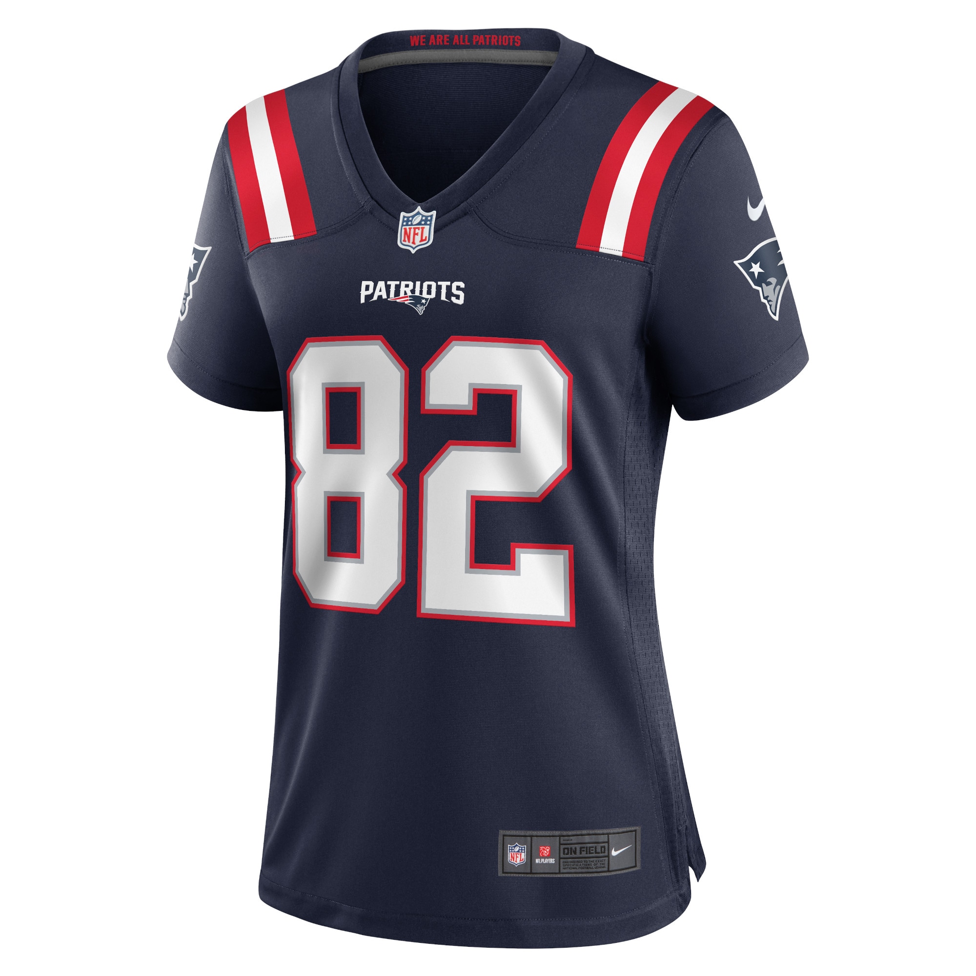 Women's New England Patriots Tre Nixon Navy Player Game Jersey JS4863 nicesnker - Image 2