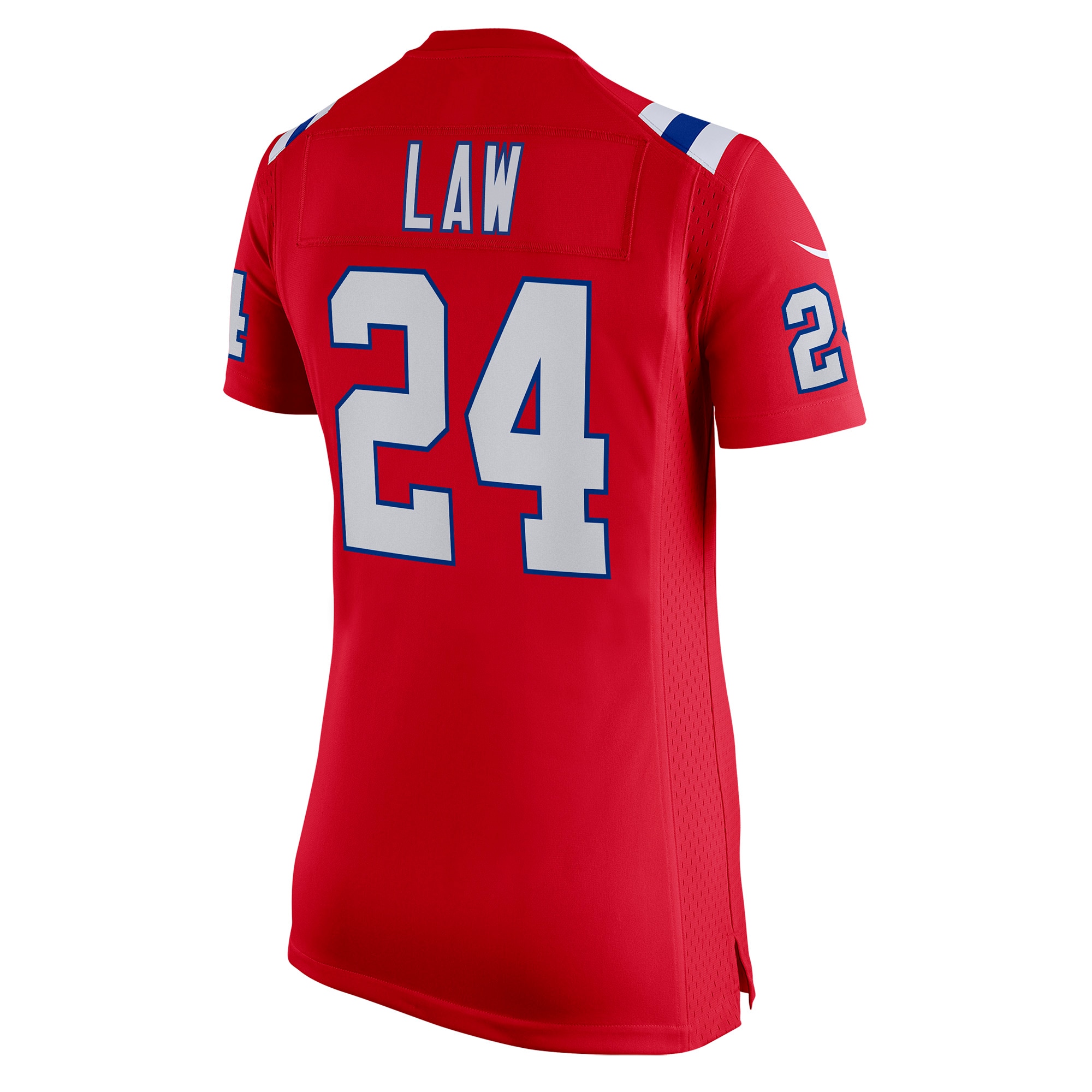 Women's New England Patriots Ty Law Red Retired Game Jersey JS4841 nicesnker - Image 3