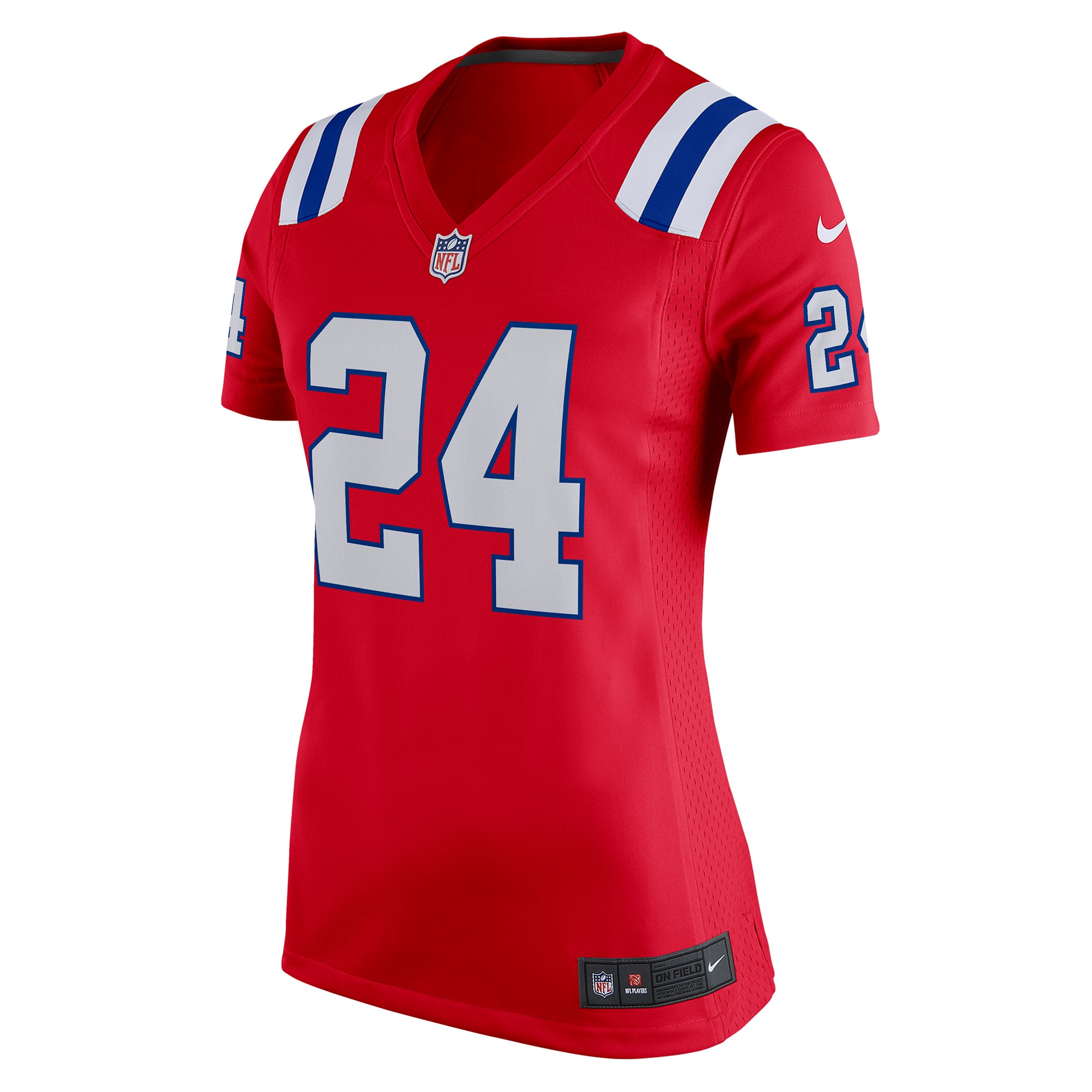 Women's New England Patriots Ty Law Red Retired Game Jersey JS4841 nicesnker - Image 2