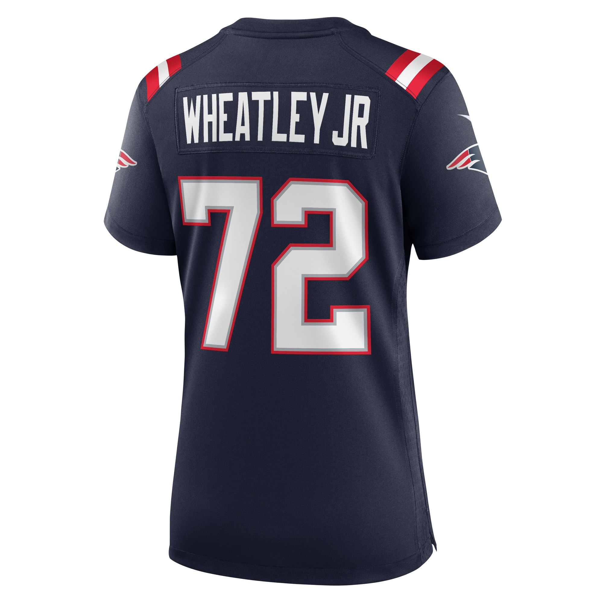 Women's New England Patriots Tyrone Wheatley Navy Team Game Jersey JS5313 nicesnker - Image 3
