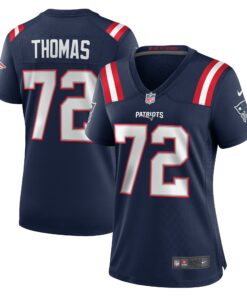 Women's New England Patriots Zach Thomas Navy Game Jersey JS5101 nicesnker