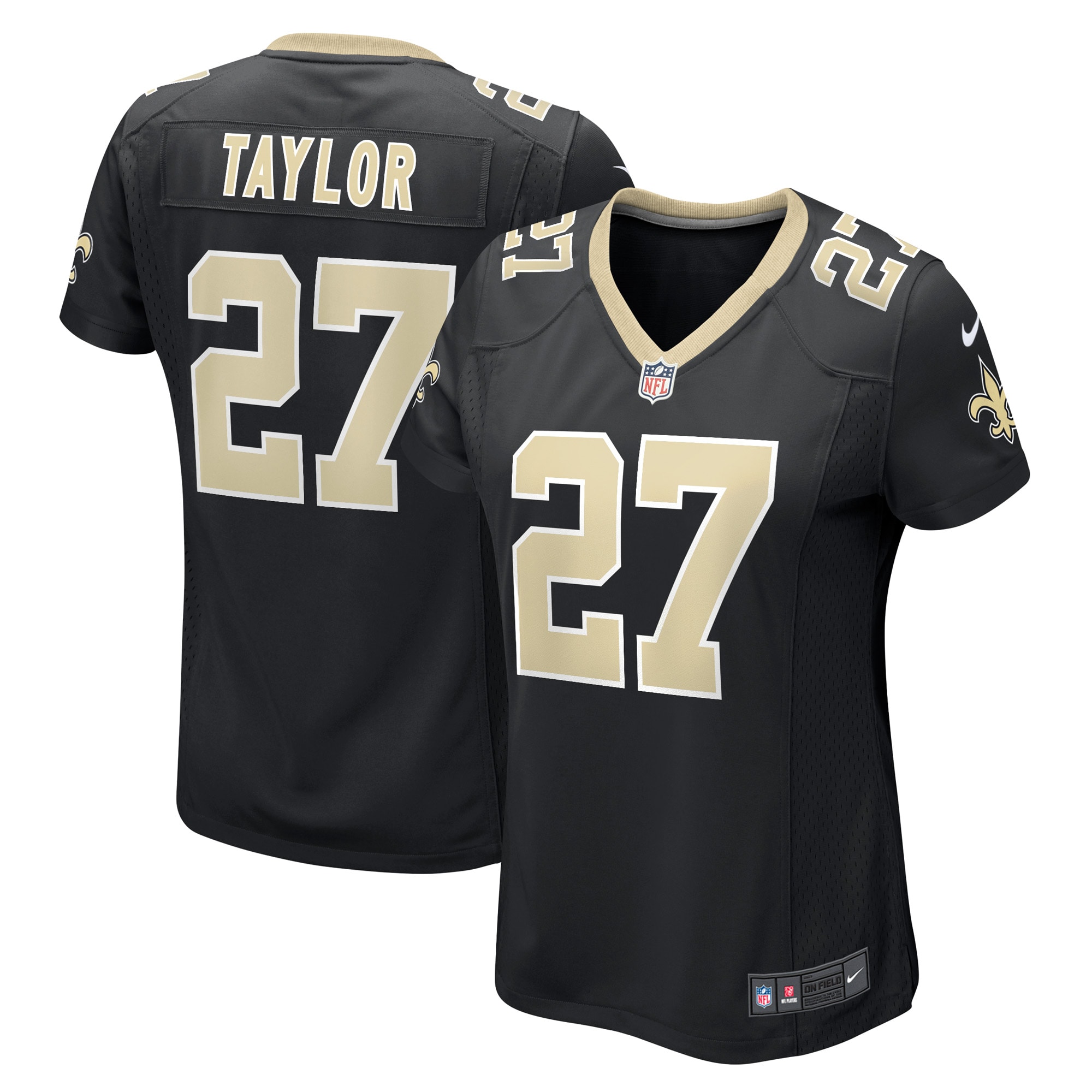 Women's New Orleans Saints Alontae Taylor Black Game Player Jersey JS3396 nicesnker