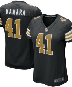 Women's New Orleans Saints Alvin Kamara Black Player Jersey JS1299 nicesnker