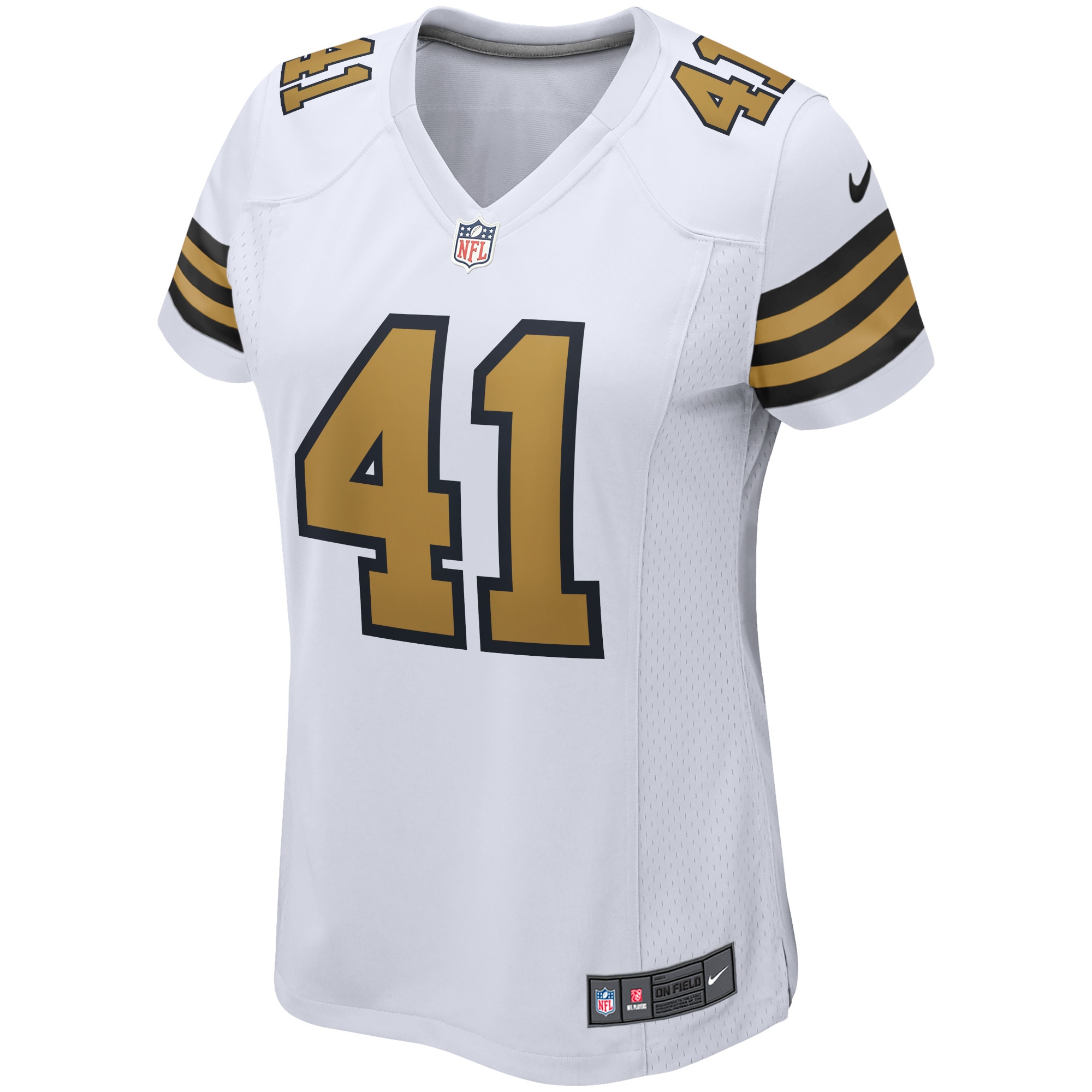 Women's New Orleans Saints Alvin Kamara White Alternate Game Player Jersey JS9919 nicesnker - Image 2