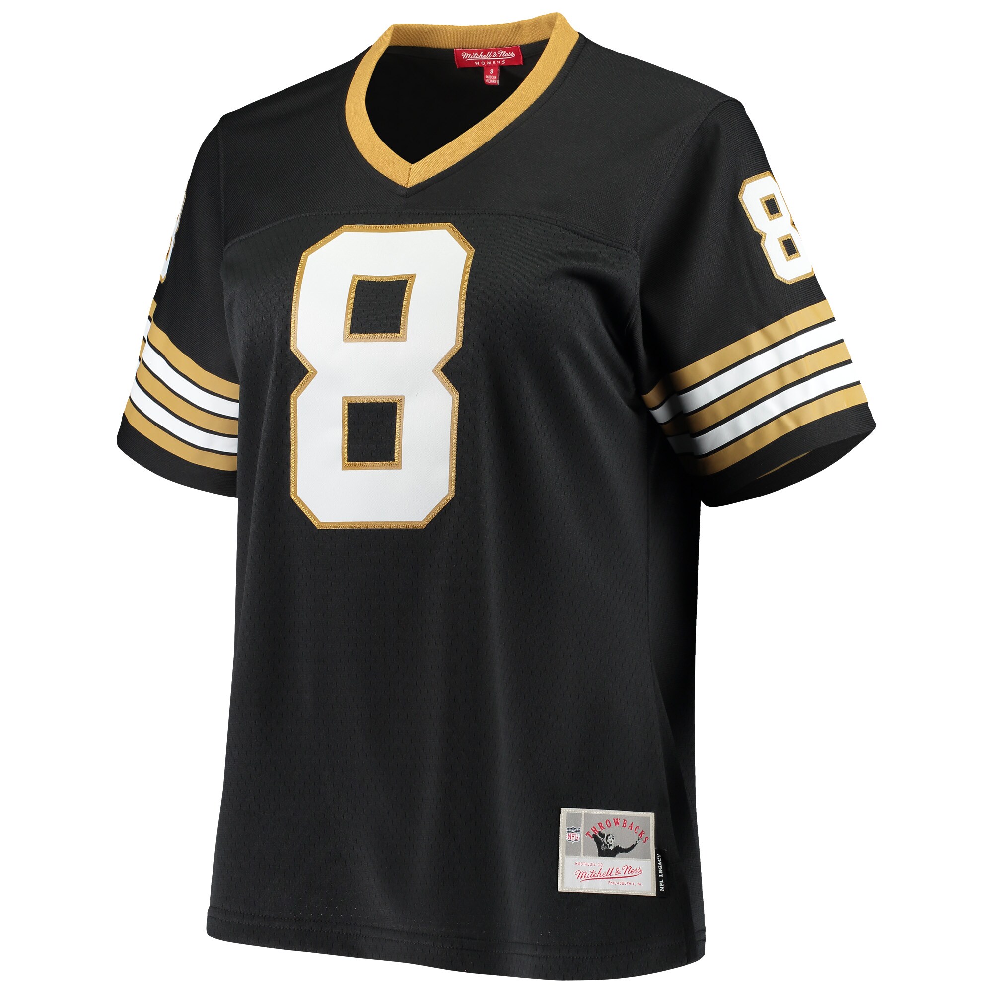 Women's New Orleans Saints Archie Manning Mitchell & Ness Black 1979 Legacy Jersey JS4202 nicesnker - Image 2