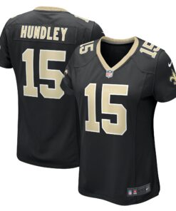 Women's New Orleans Saints Brett Hundley Black Game Player Jersey JS9983 nicesnker