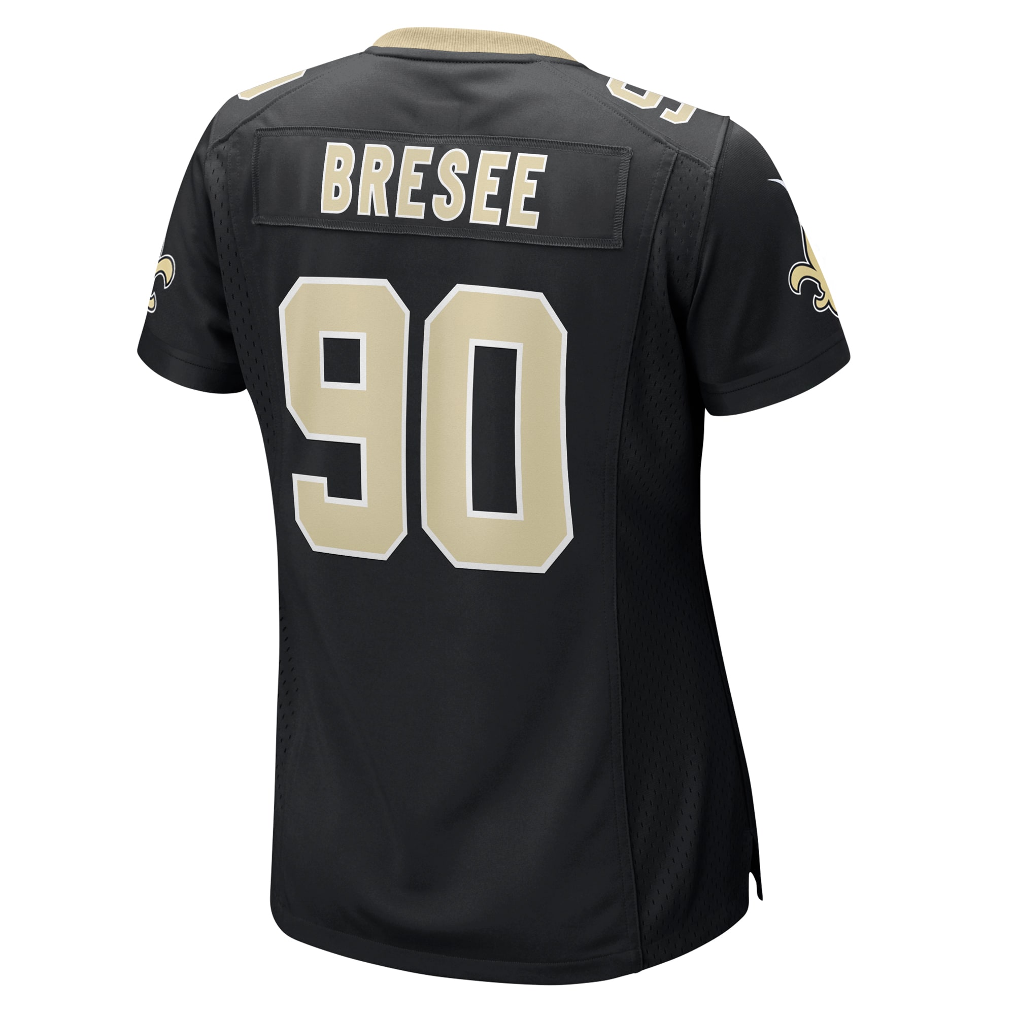 Women's New Orleans Saints Bryan Bresee Black Game Jersey JS1670 nicesnker - Image 3