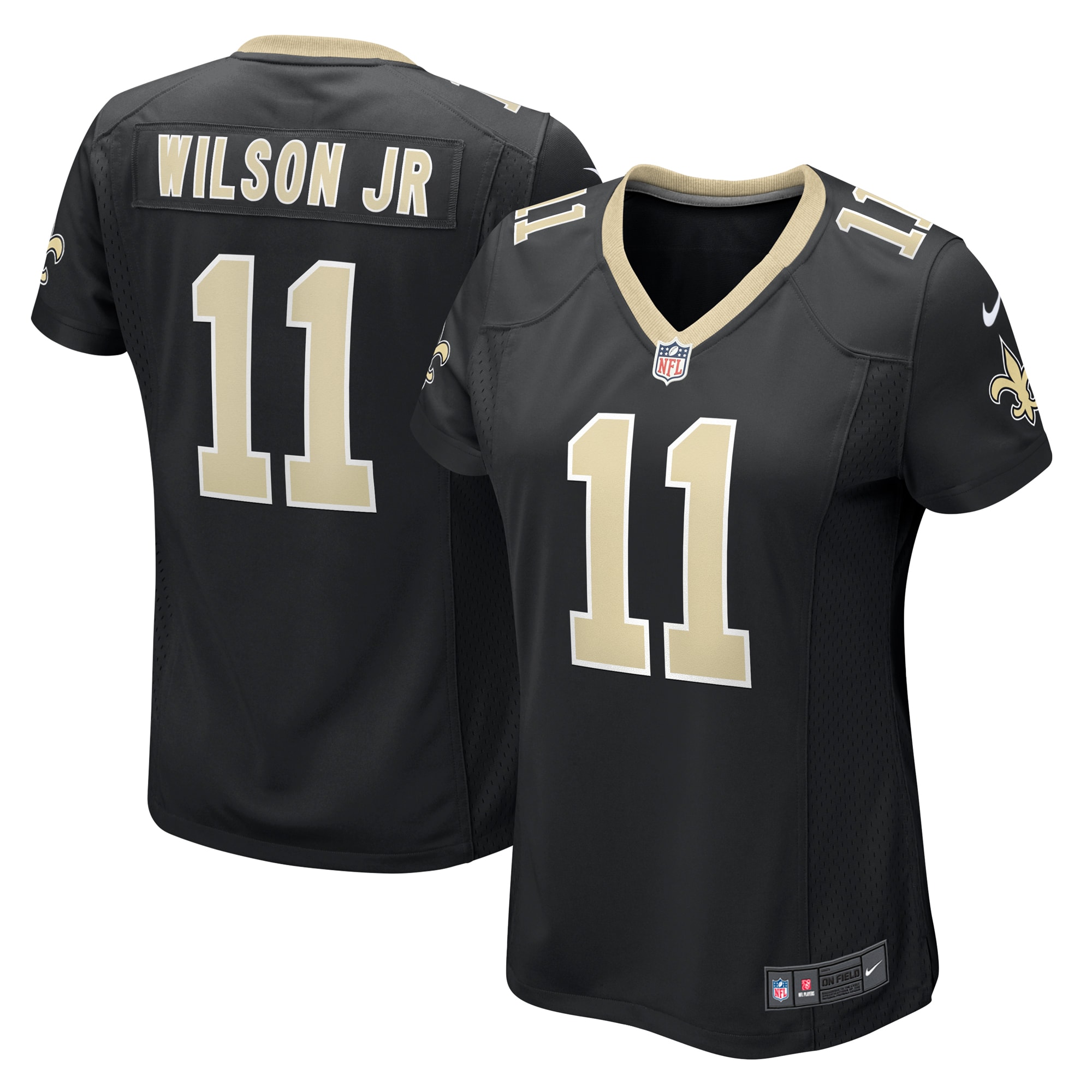 Women's New Orleans Saints Cedrick Wilson Jr. Black Game Jersey JS3279 nicesnker