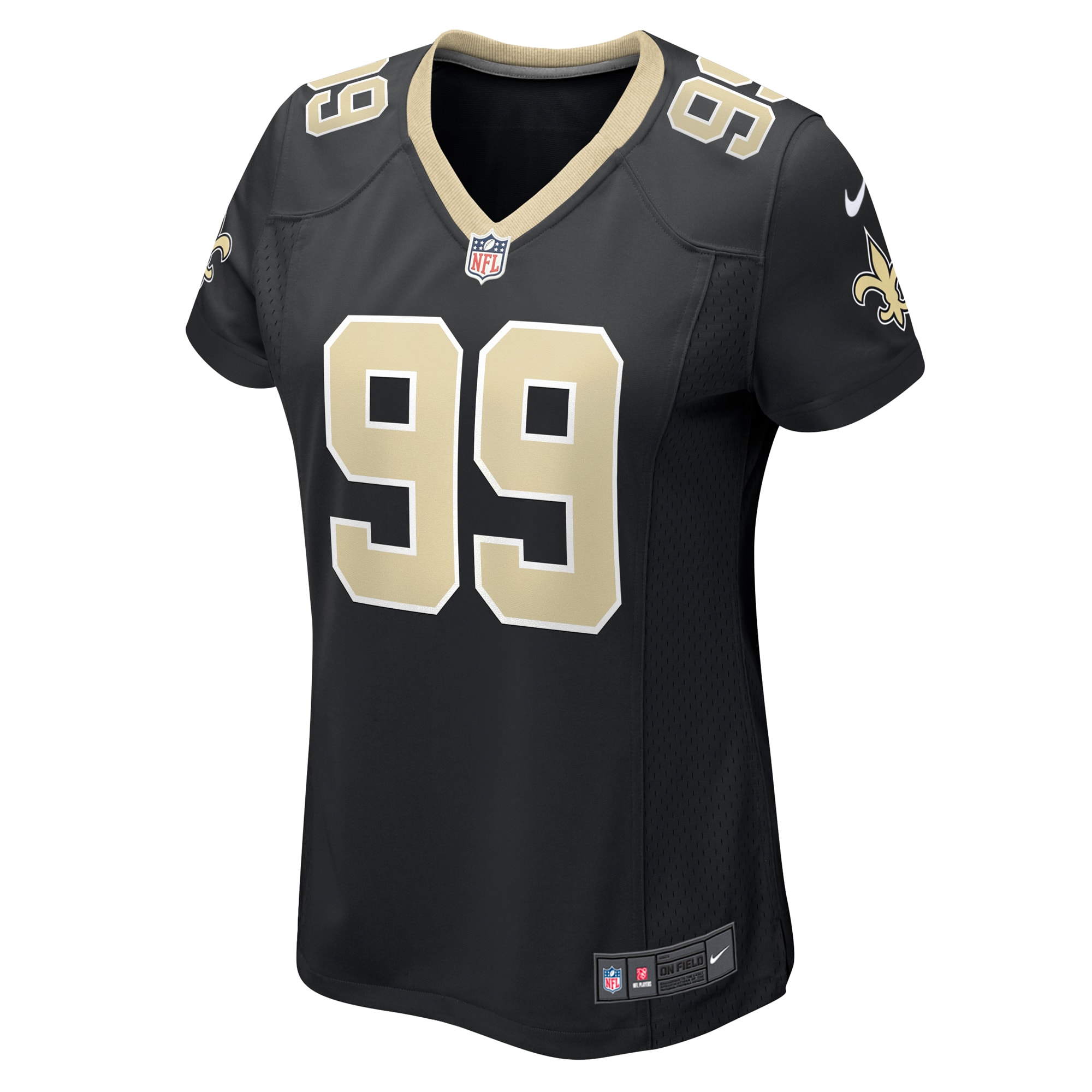 Women's New Orleans Saints Chase Young Black Game Jersey JS3791 nicesnker - Image 2