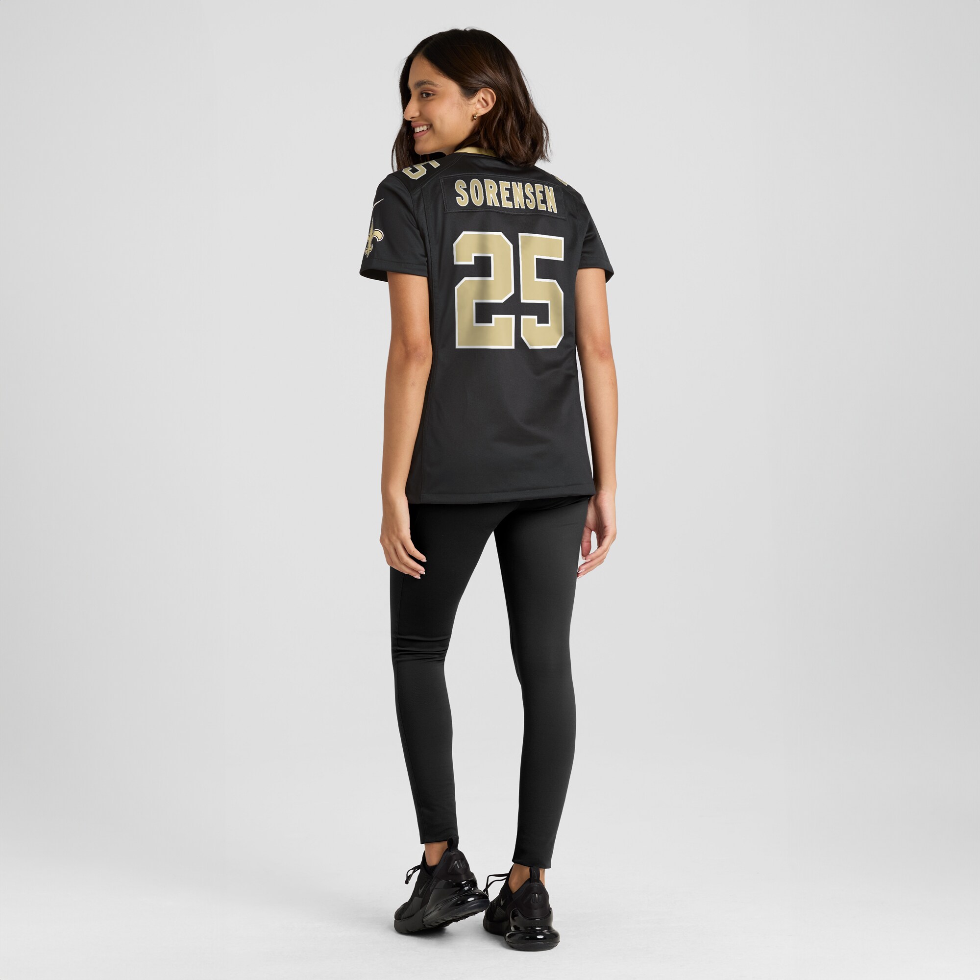 Women's New Orleans Saints Daniel Sorensen Black Player Game Jersey JS2165 nicesnker - Image 5