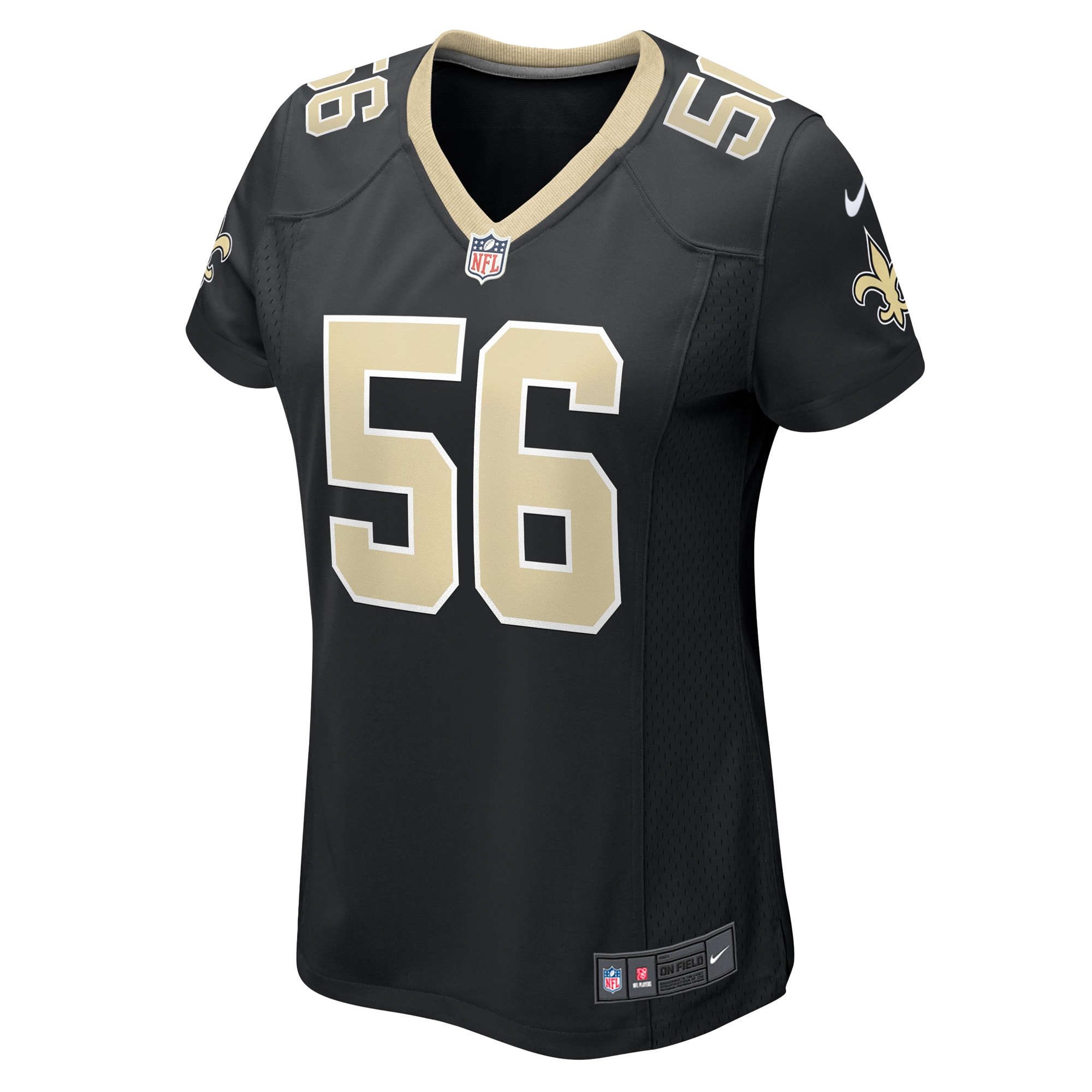 Women's New Orleans Saints Demario Davis Black Game Jersey JS8763 nicesnker - Image 2