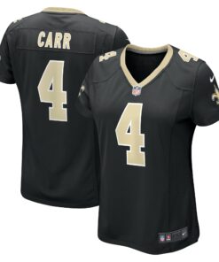 Women's New Orleans Saints Derek Carr Black Game Jersey JS4546 nicesnker