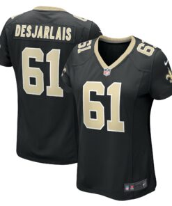 Women's New Orleans Saints Drew Desjarlais Black Game Player Jersey JS8898 nicesnker