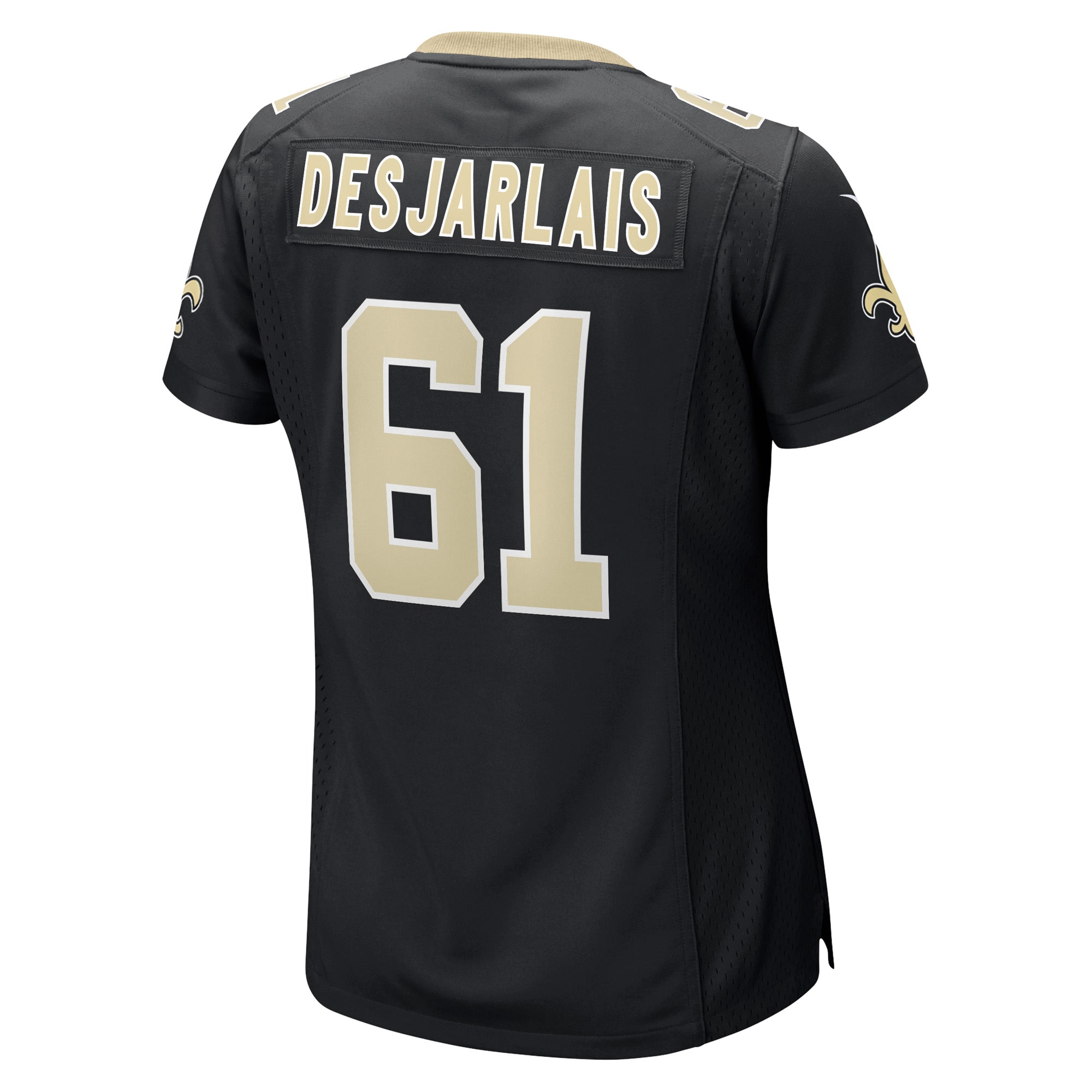 Women's New Orleans Saints Drew Desjarlais Black Game Player Jersey JS8898 nicesnker - Image 3