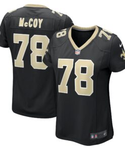 Women's New Orleans Saints Erik Mccoy Black Game Jersey JS2462 nicesnker