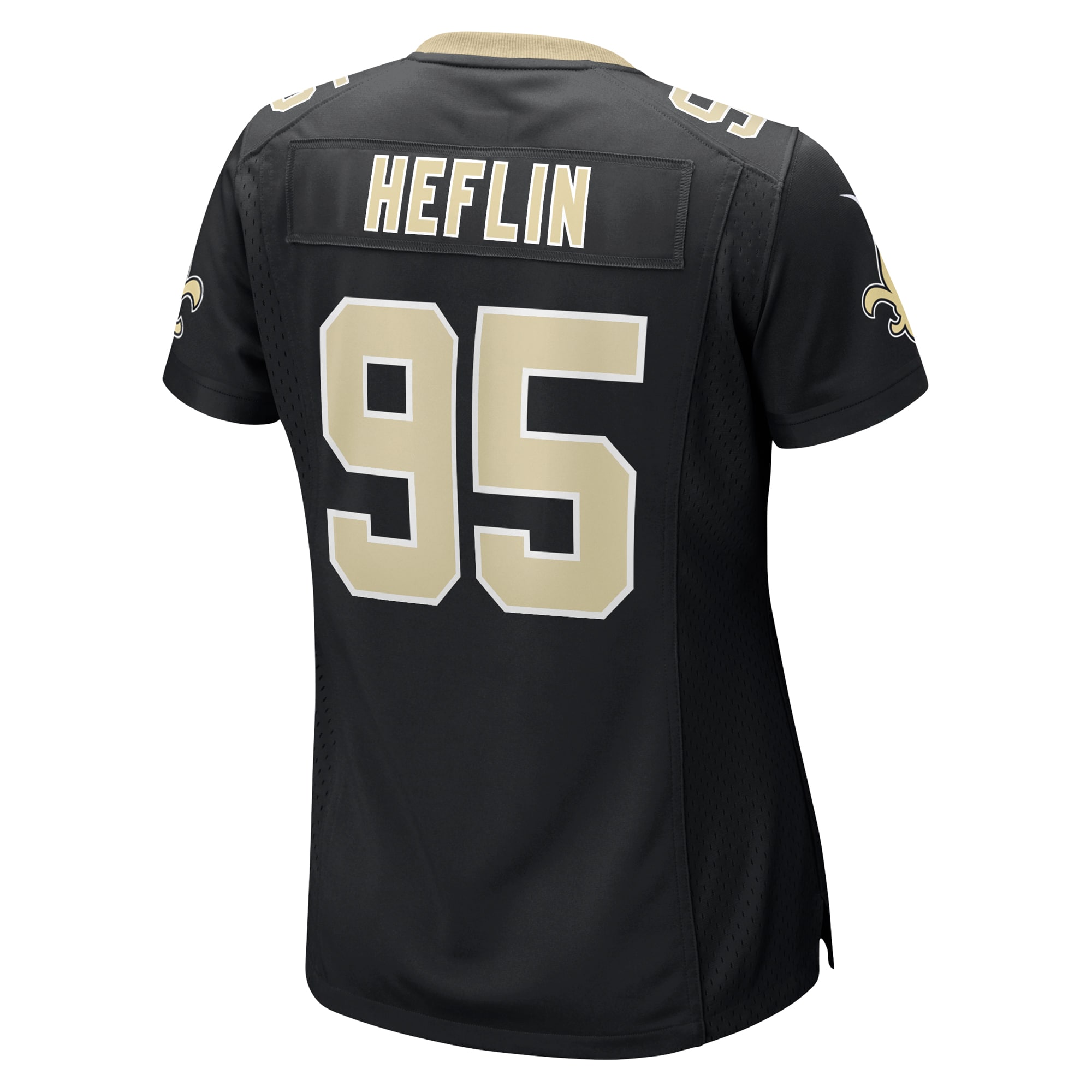Women's New Orleans Saints Jack Heflin Black Team Game Jersey JS1577 nicesnker - Image 3