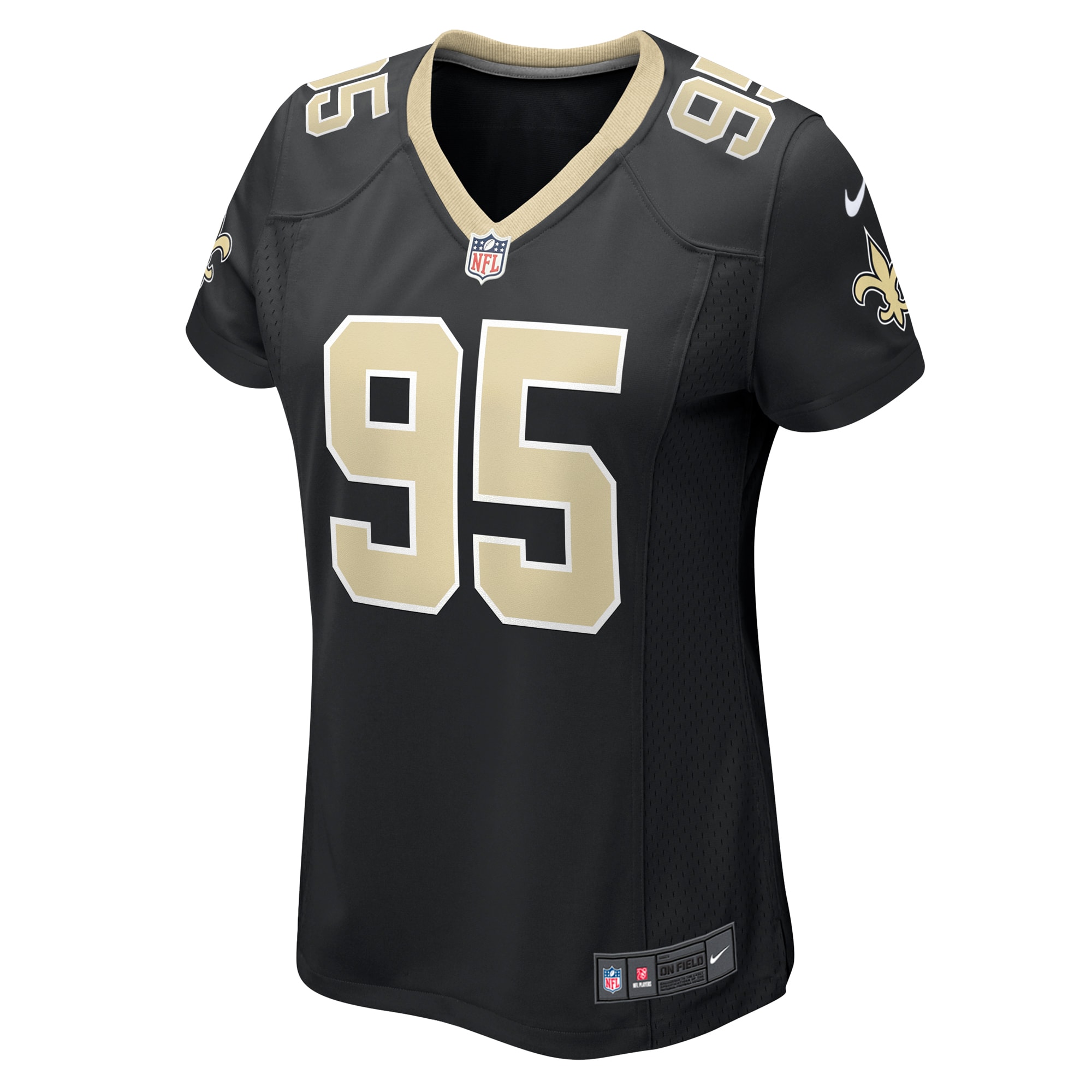 Women's New Orleans Saints John Ridgeway III Black Game Jersey JS8113 nicesnker - Image 2