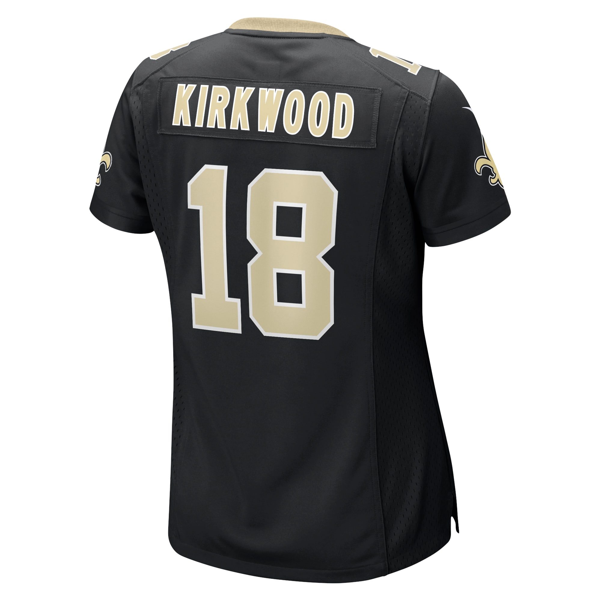 Women's New Orleans Saints Keith Kirkwood Black Team Game Jersey JS9988 nicesnker - Image 3