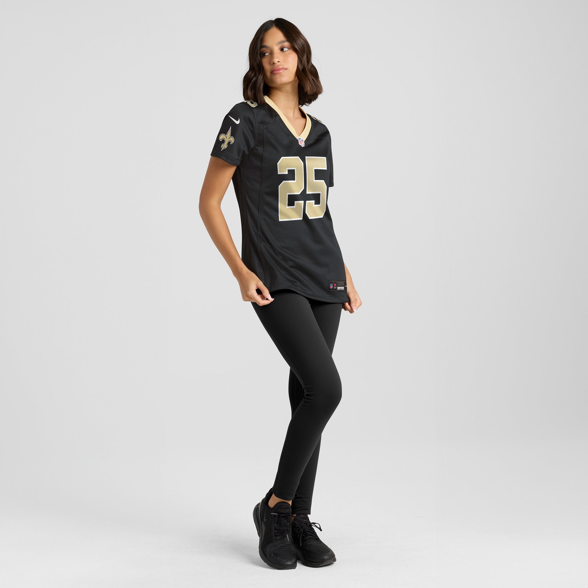Women's New Orleans Saints Kendre Miller Black Team Game Jersey JS5478 nicesnker - Image 4