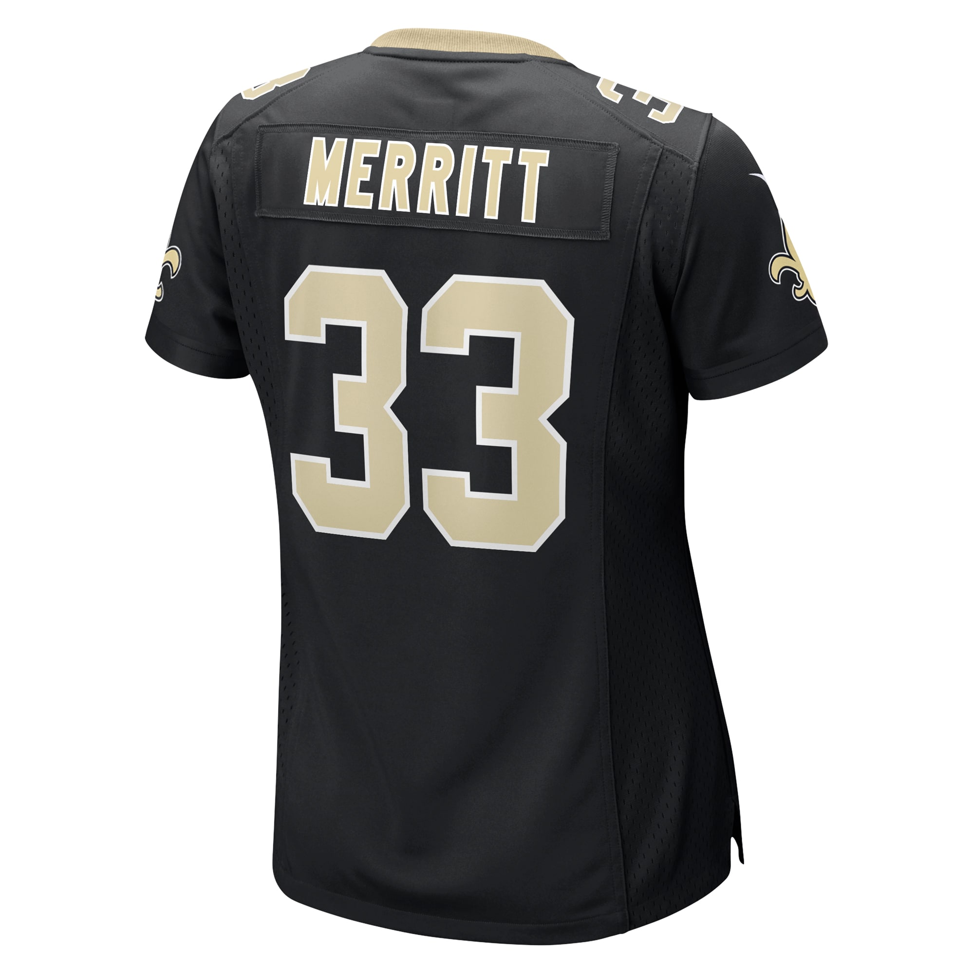 Women's New Orleans Saints Kirk Merritt Black Team Game Jersey JS8465 nicesnker - Image 3