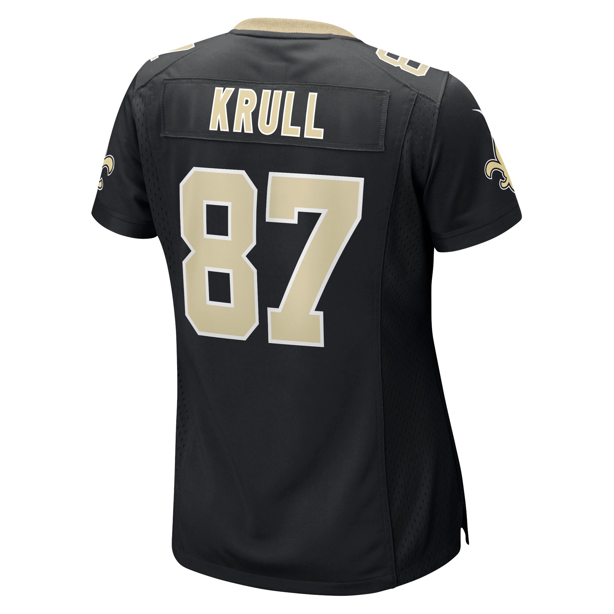 Women's New Orleans Saints Lucas Krull Black Game Player Jersey JS2495 nicesnker - Image 3