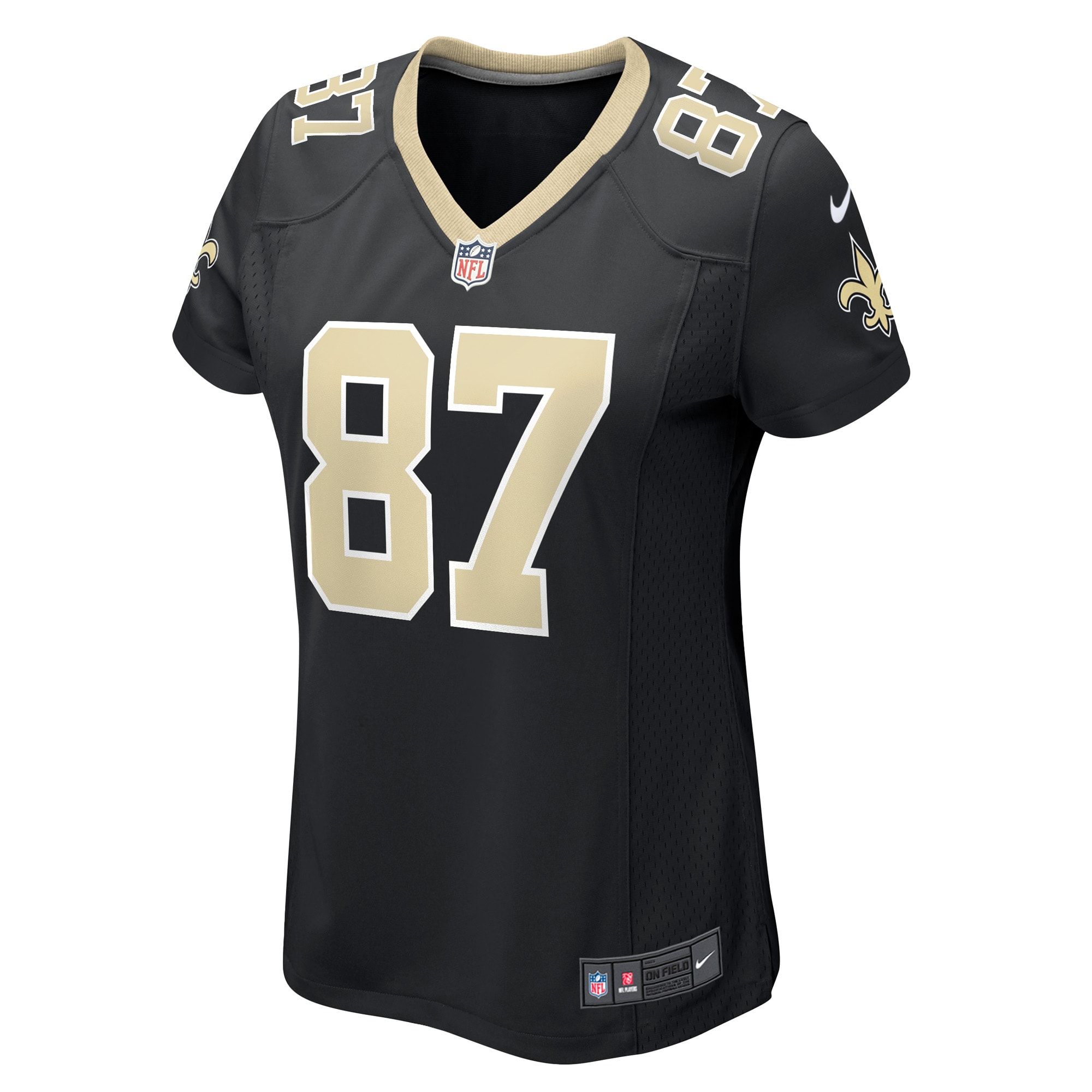 Women's New Orleans Saints Lucas Krull Black Game Player Jersey JS2495 nicesnker - Image 2