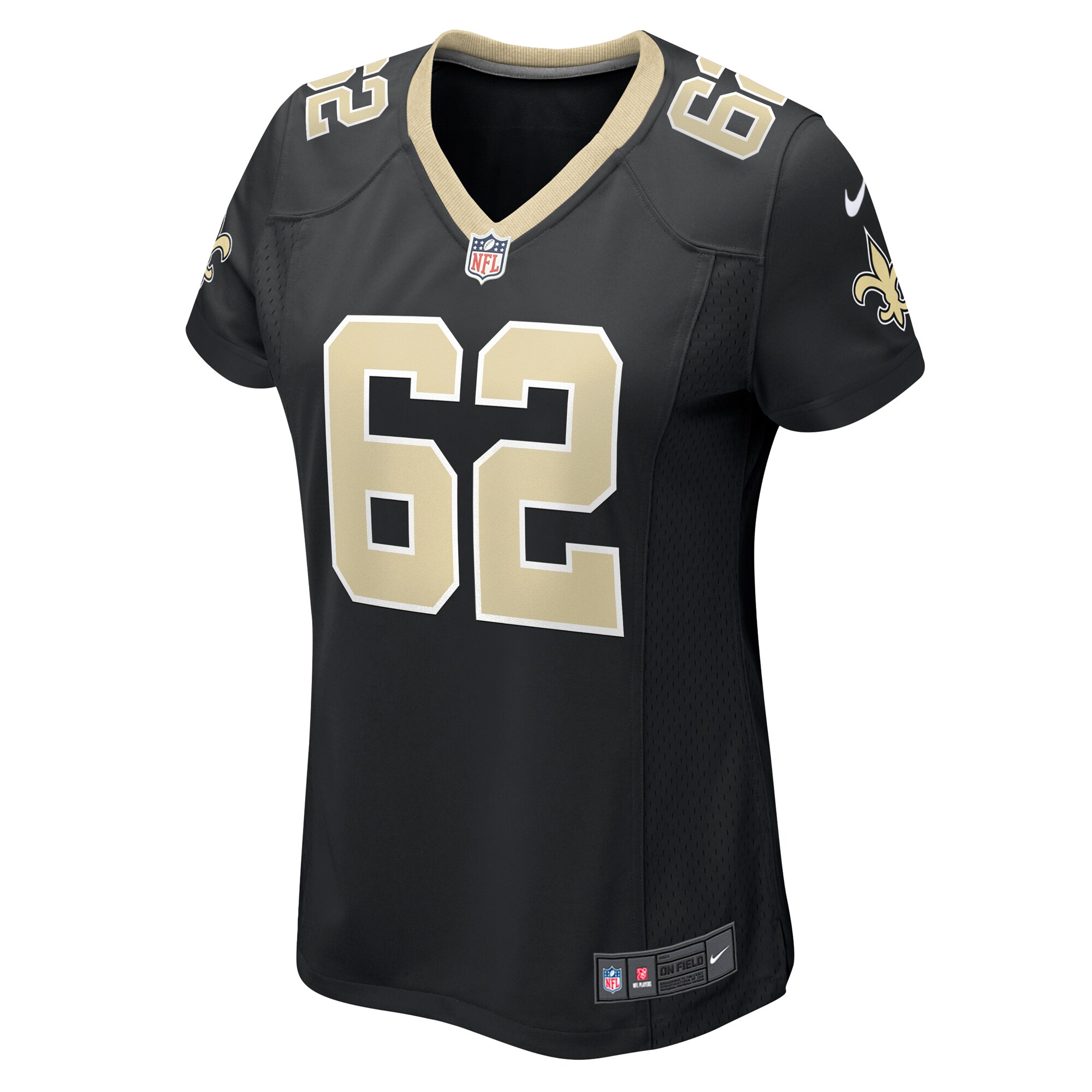 Women's New Orleans Saints Lucas Patrick Black Game Jersey JS4494 nicesnker - Image 2