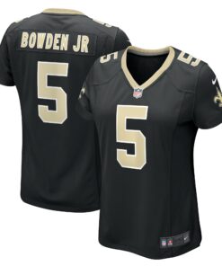 Women's New Orleans Saints Lynn Bowden Jr. Black Team Game Jersey JS7881 nicesnker