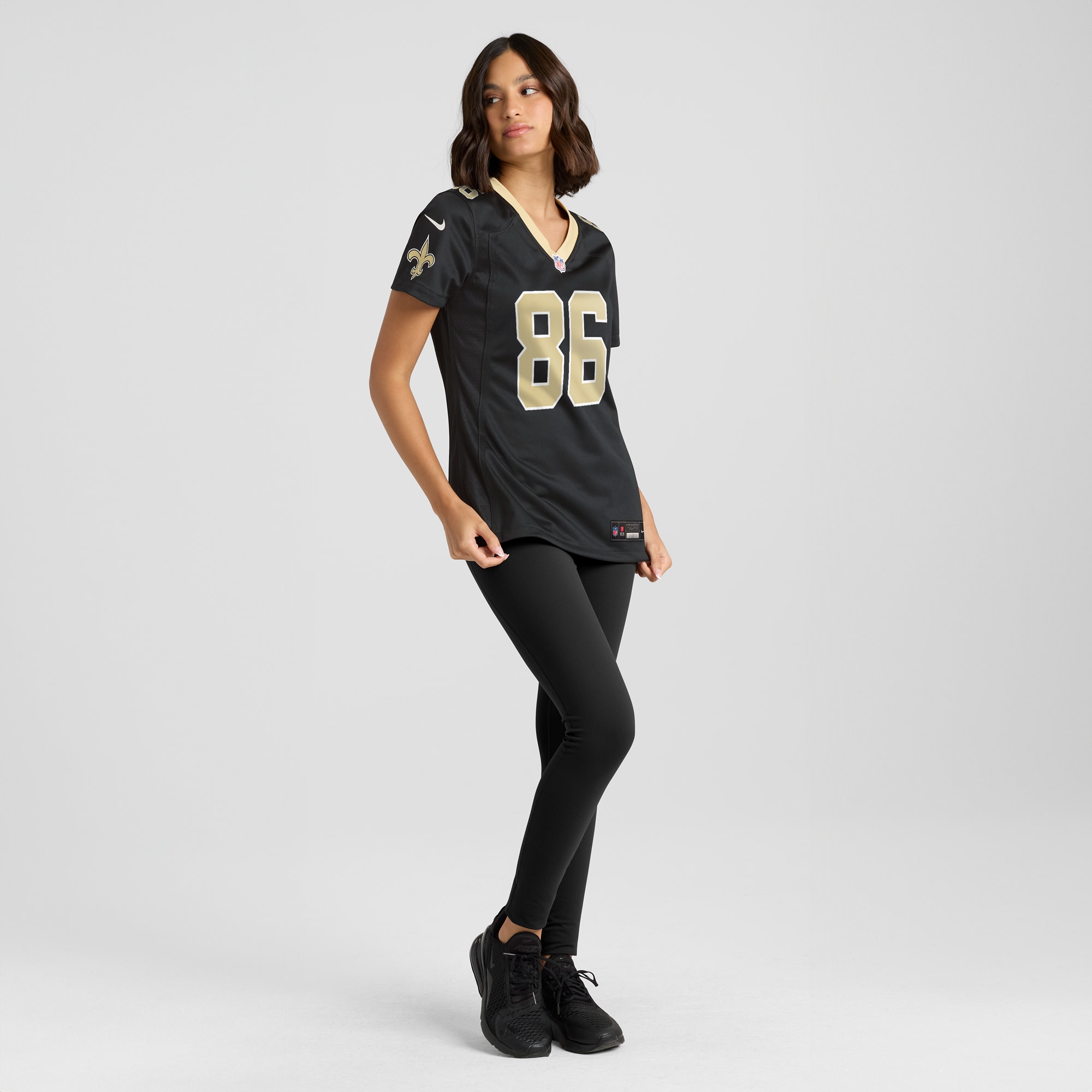 Women's New Orleans Saints Michael Jacobson Black Game Jersey JS7284 nicesnker - Image 4