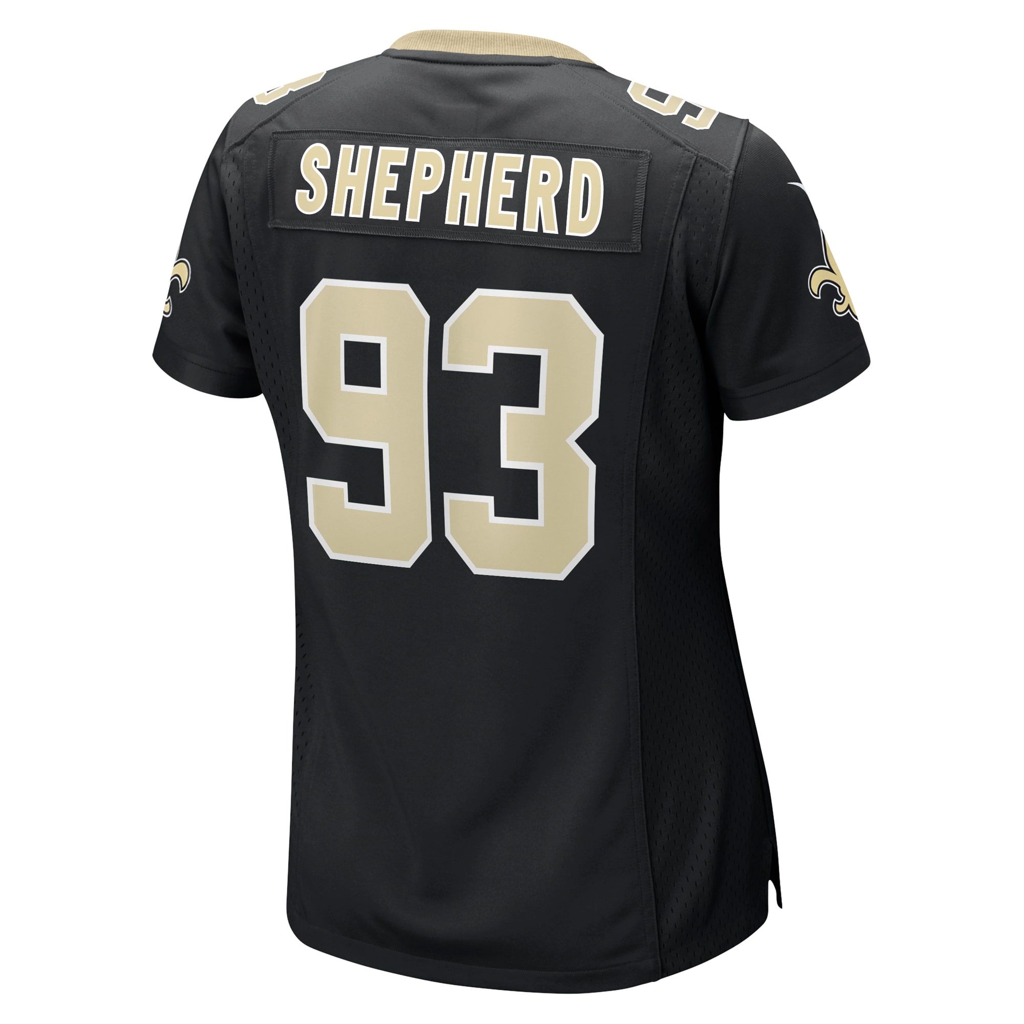 Women's New Orleans Saints Nathan Shepherd Black Game Jersey JS6629 nicesnker - Image 3