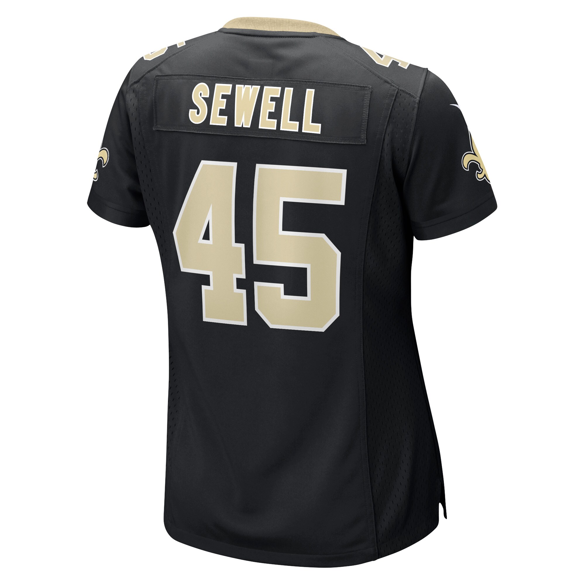 Women's New Orleans Saints Nephi Sewell Black Game Player Jersey JS6233 nicesnker - Image 3