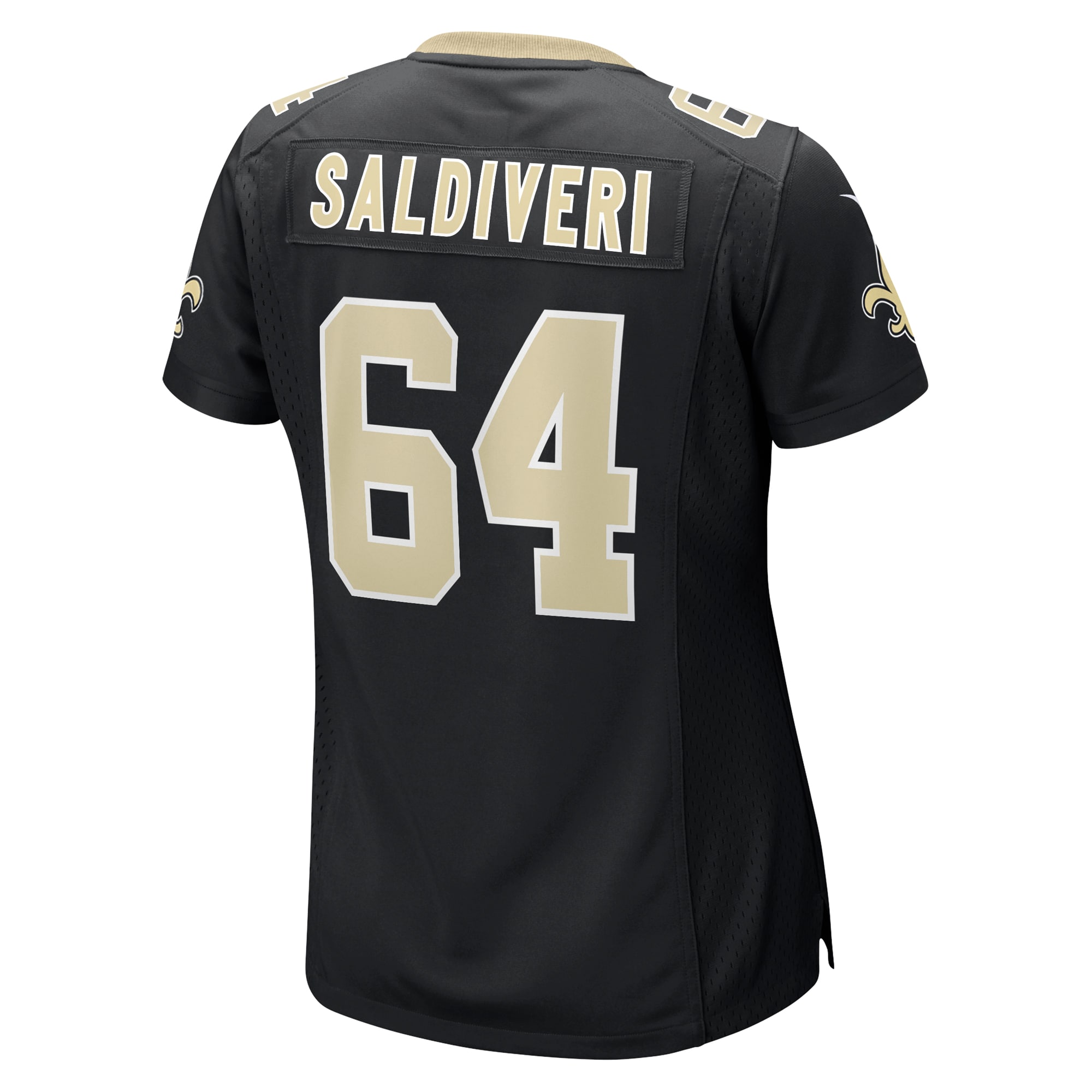 Women's New Orleans Saints Nick Saldiveri Black Team Game Jersey JS6873 nicesnker - Image 3