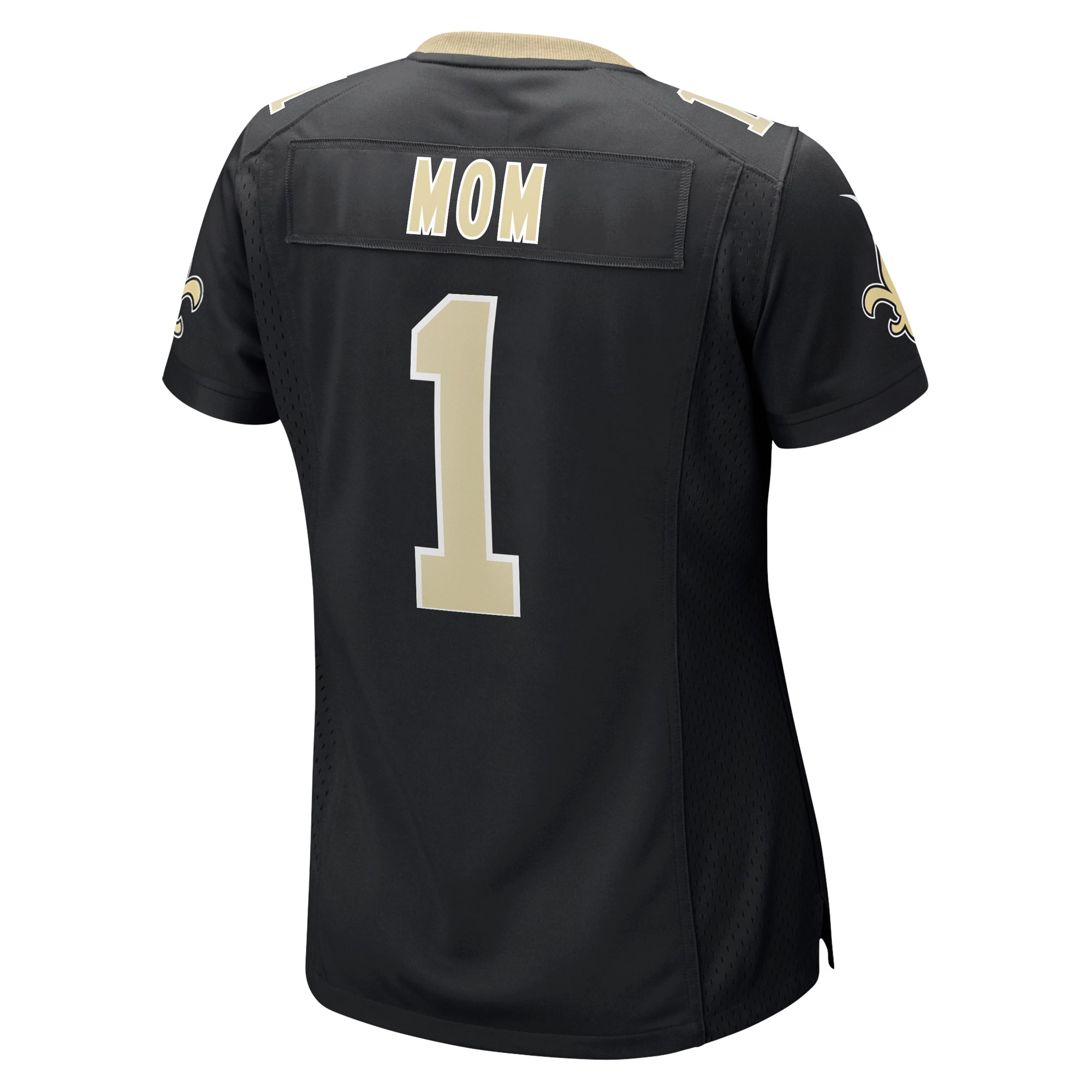 Women's New Orleans Saints Number 1 Mom Black Game Jersey JS7308 nicesnker - Image 3