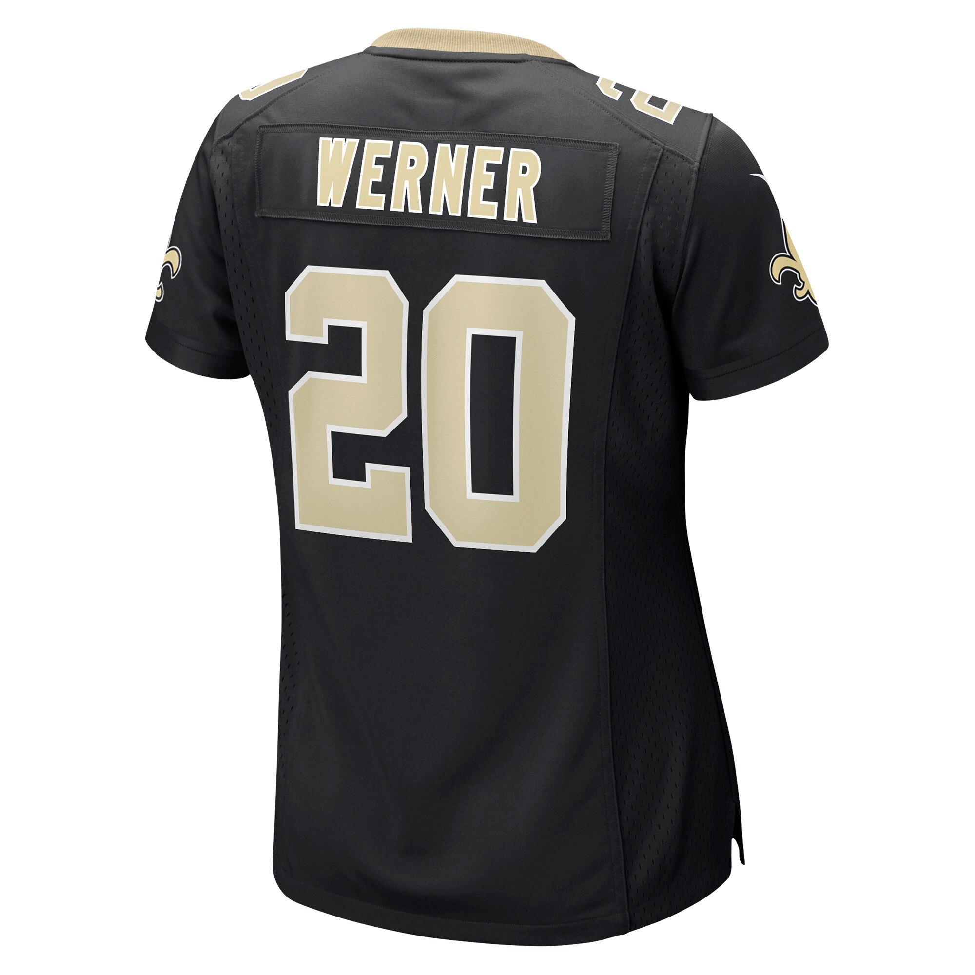Women's New Orleans Saints Pete Werner Black Game Jersey JS1678 nicesnker - Image 3