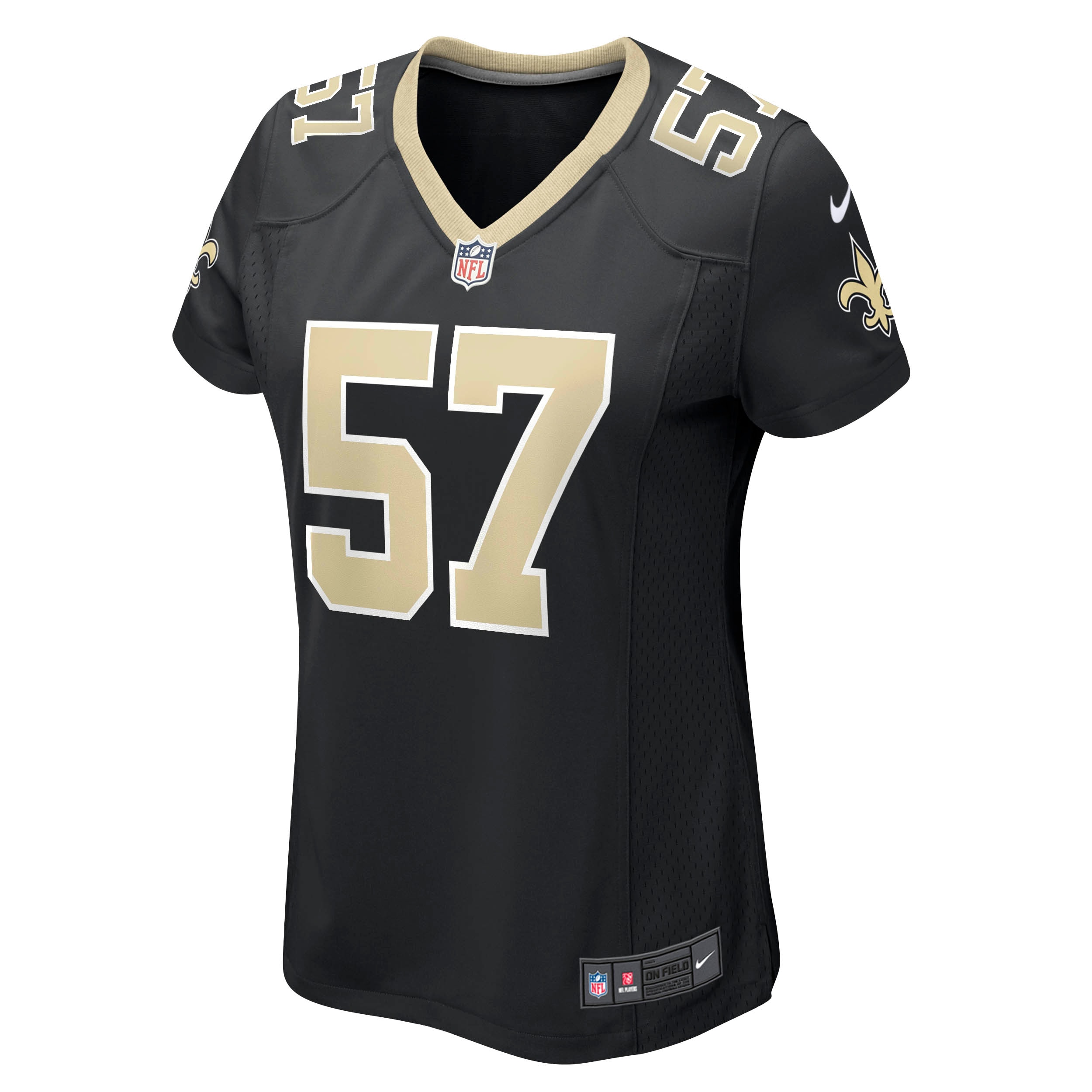 Women's New Orleans Saints Rickey Jackson Black Retired Player Jersey JS4295 nicesnker - Image 2