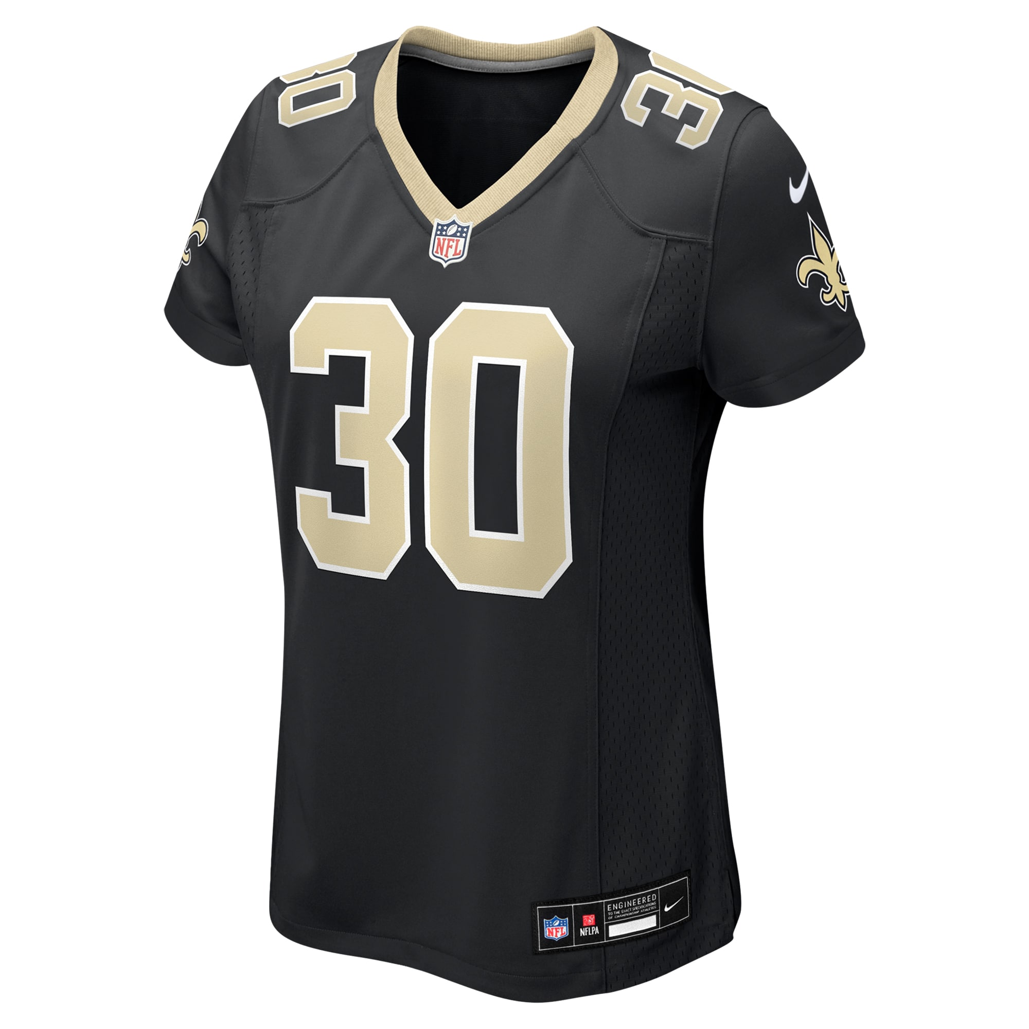 Women's New Orleans Saints Roderic Teamer Black Game Jersey JS9359 nicesnker - Image 2