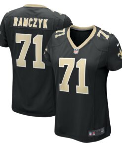 Women's New Orleans Saints Ryan Ramczyk Black Game Jersey JS1696 nicesnker