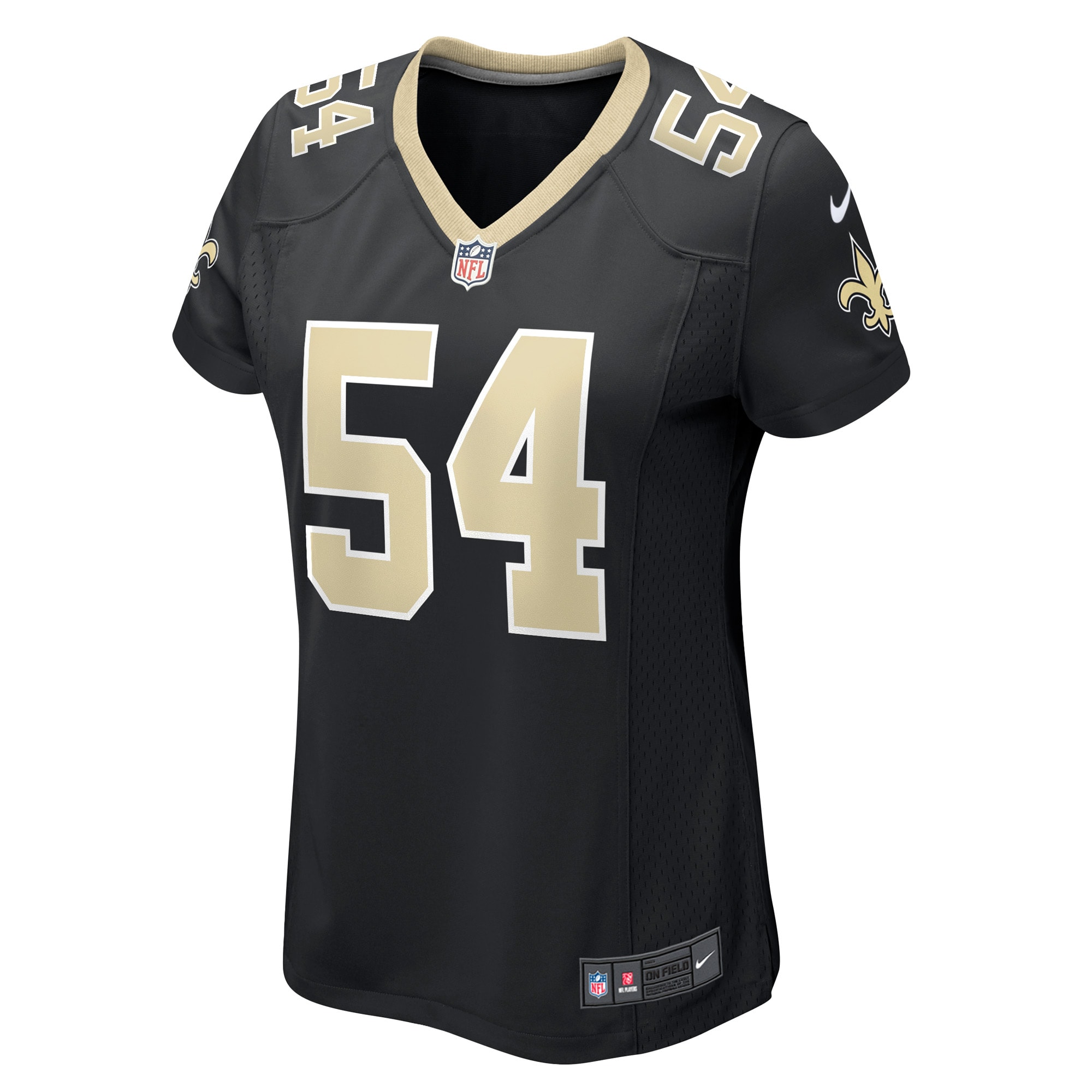 Women's New Orleans Saints Taco Charlton Black Game Player Jersey JS9770 nicesnker - Image 2