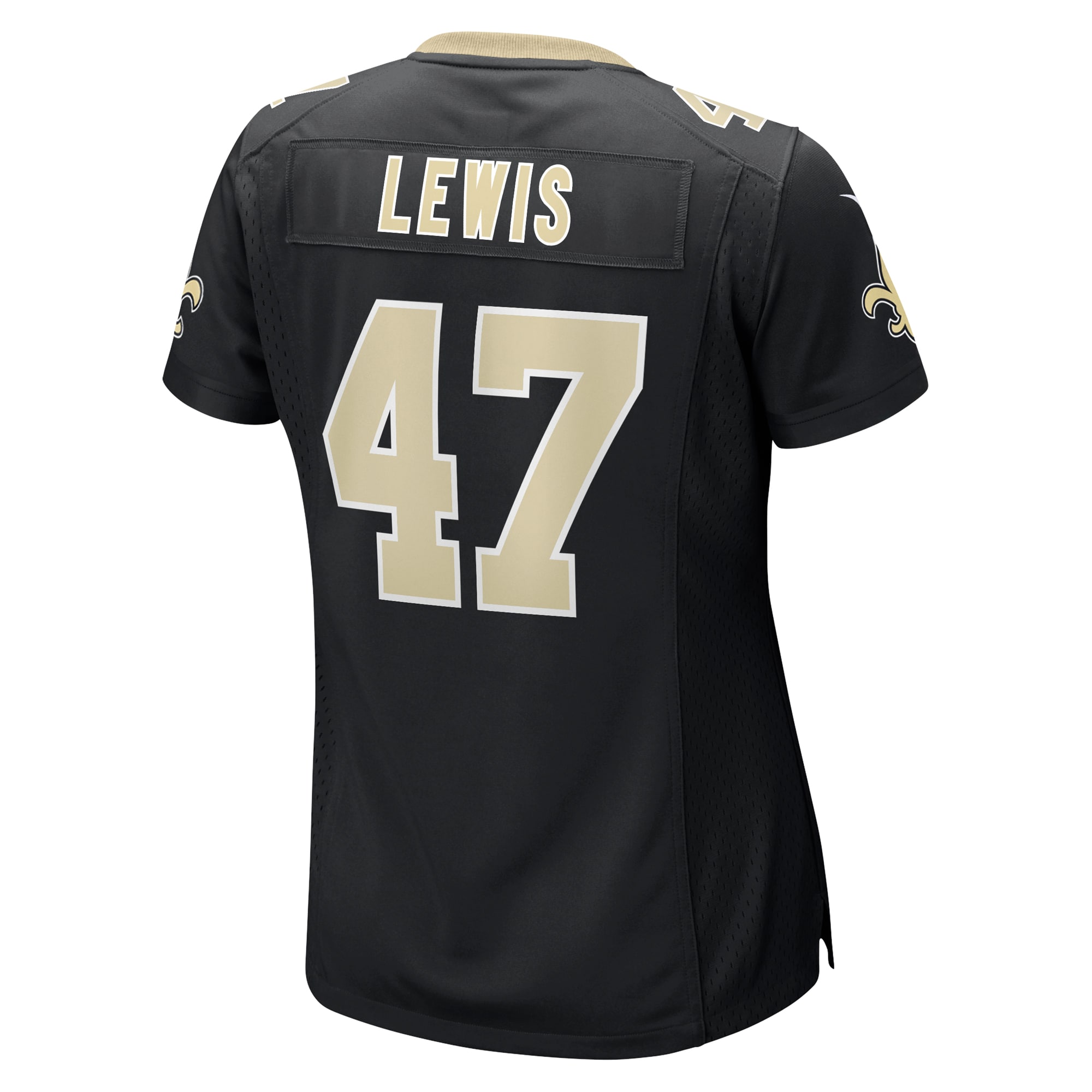 Women's New Orleans Saints Terrell Lewis Black Game Jersey JS4466 nicesnker - Image 3