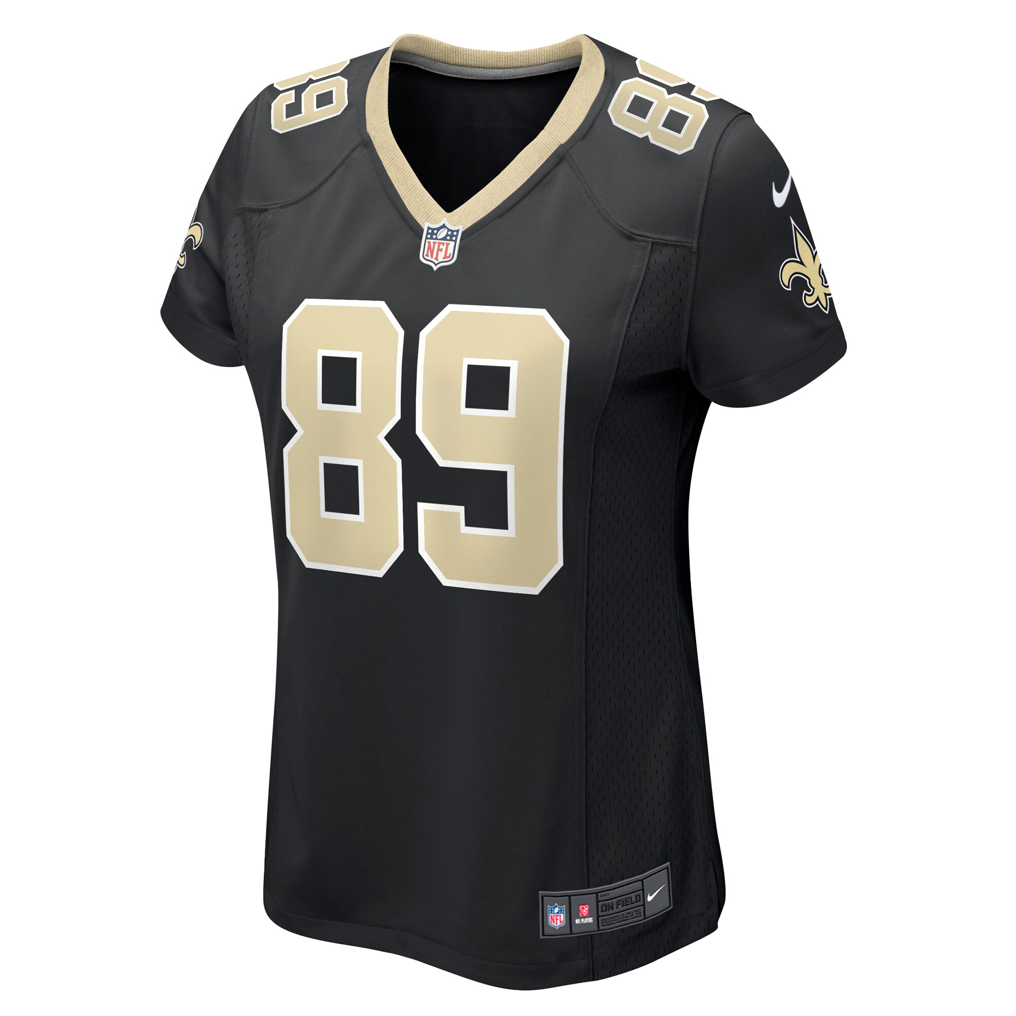 Women's New Orleans Saints Tommy Hudson Black Team Game Jersey JS1860 nicesnker - Image 2