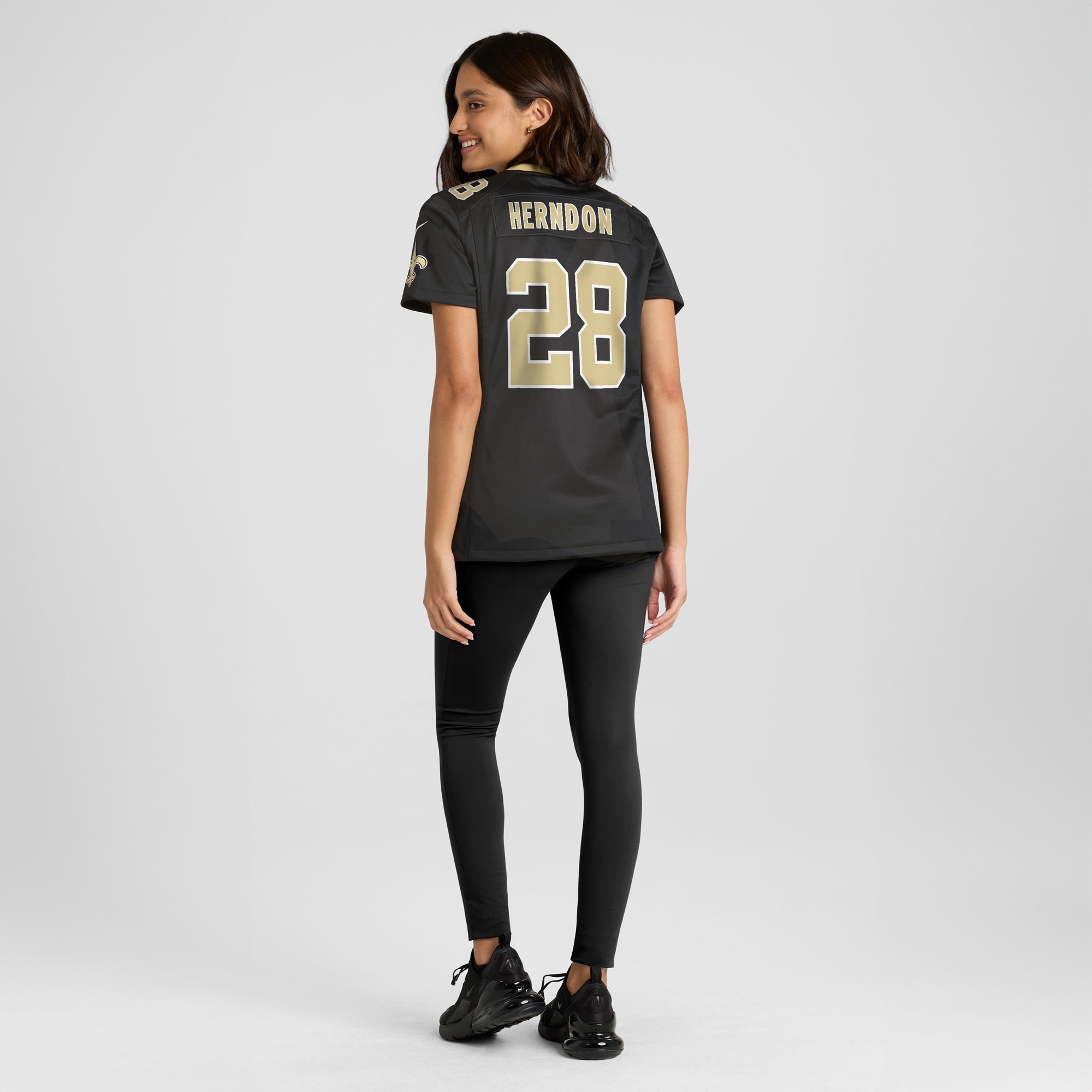 Women's New Orleans Saints Tre Herndon Black Game Jersey JS9568 nicesnker - Image 5