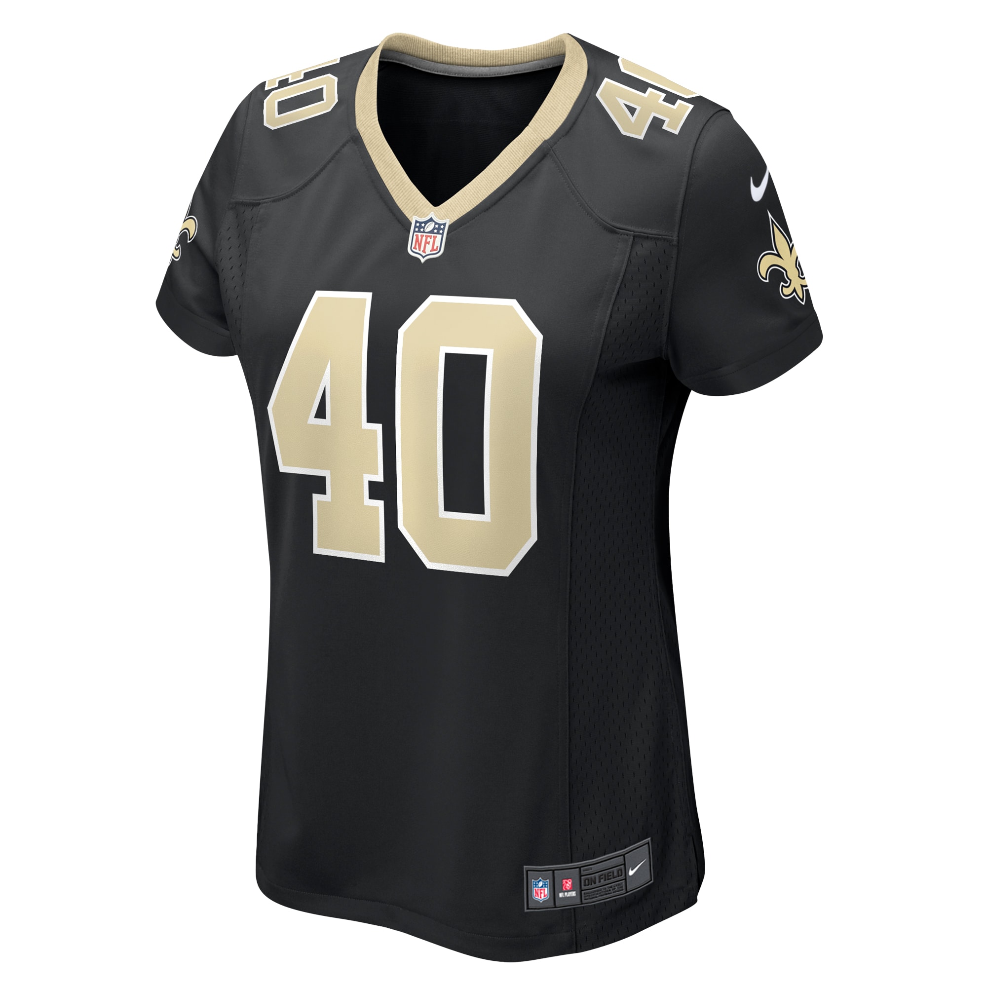 Women's New Orleans Saints Zander Horvath Black Game Jersey JS1423 nicesnker - Image 2