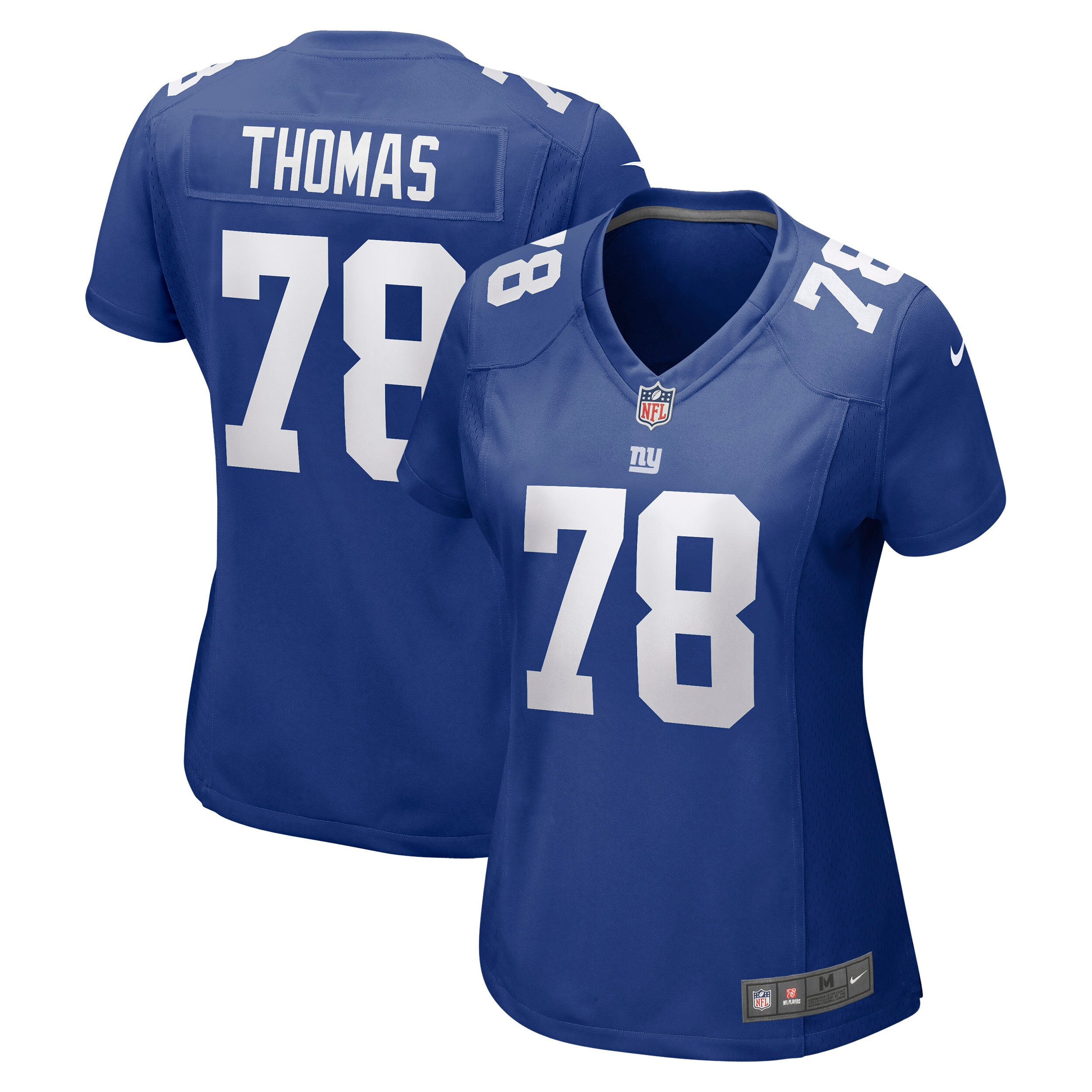 Women's New York Giants Andrew Thomas Royal Game Jersey JS1888 nicesnker
