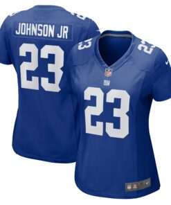 Women's New York Giants Anthony Johnson Jr. Royal Game Jersey JS9044 nicesnker