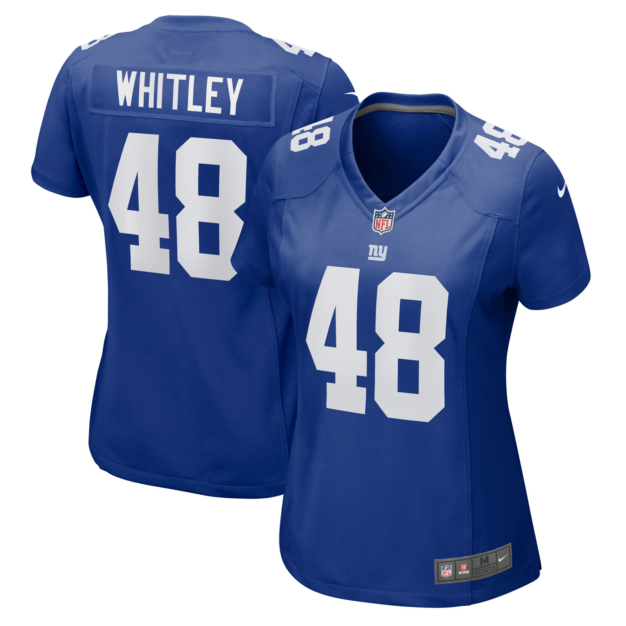 Women's New York Giants Benton Whitley Royal Game Jersey JS4473 nicesnker