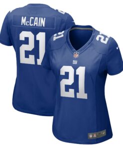 Women's New York Giants Bobby McCain Royal Women's Team Color Jersey JS4206 nicesnker