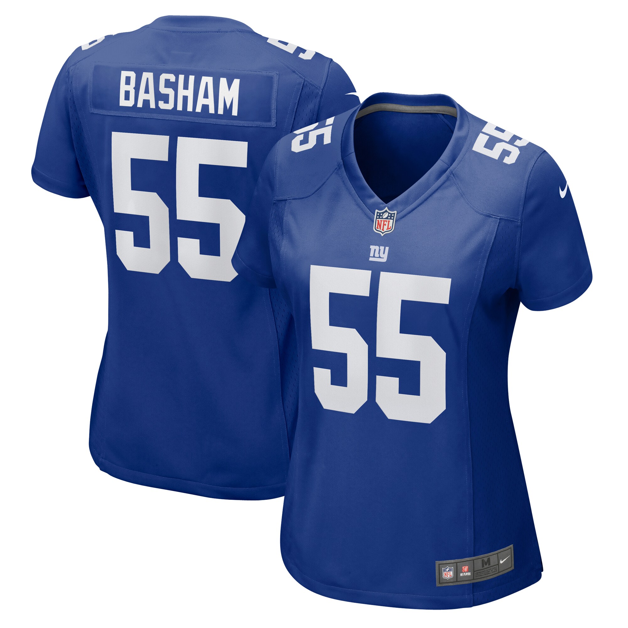 Women's New York Giants Boogie Basham Royal Game Jersey JS1547 nicesnker