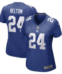 Women's New York Giants Dane Belton Royal Game Player Jersey JS1921 nicesnker